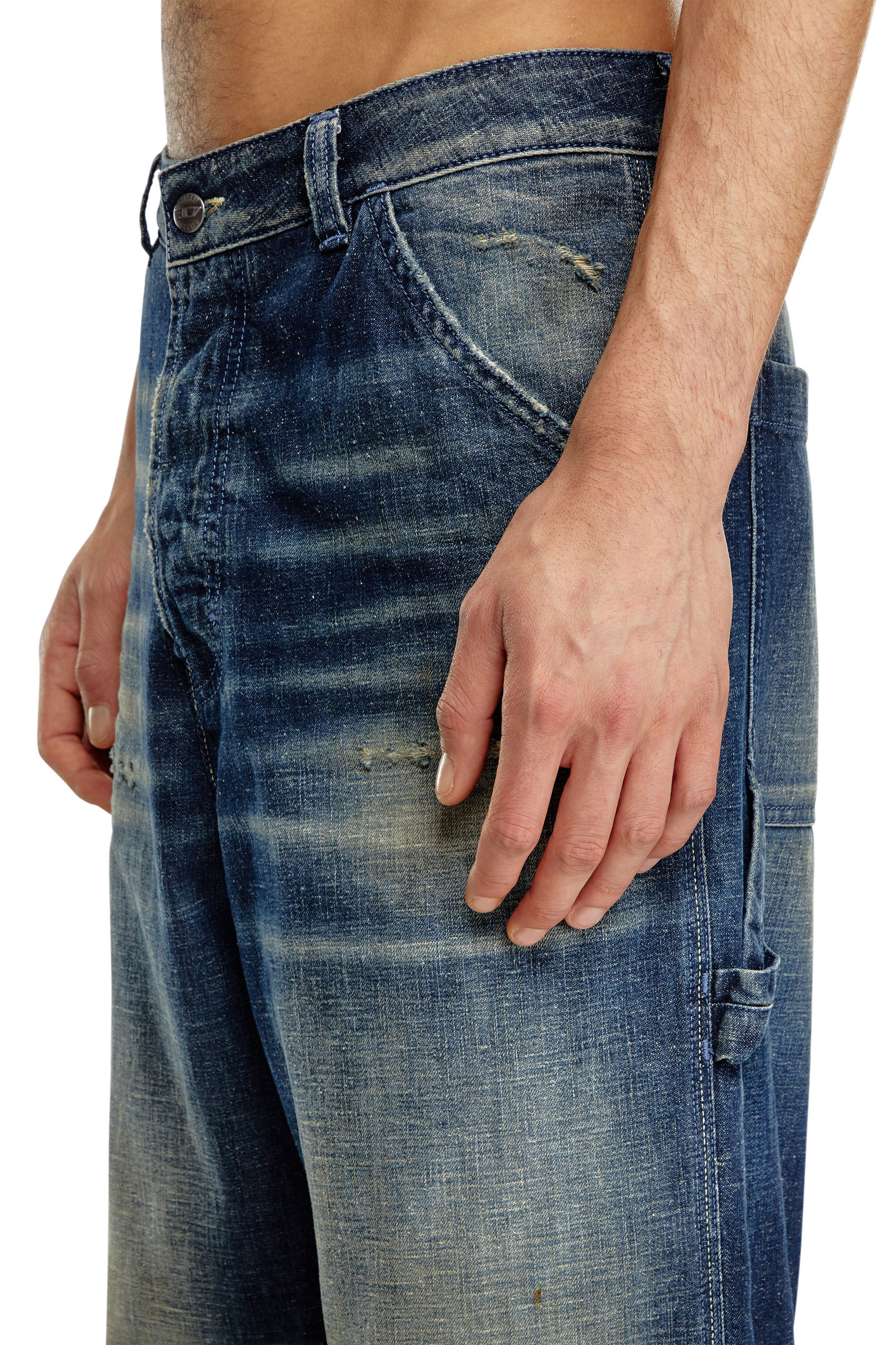 Diesel - Homme Straight Jeans D-Livery 09J91, Bleu Foncé - Image 5