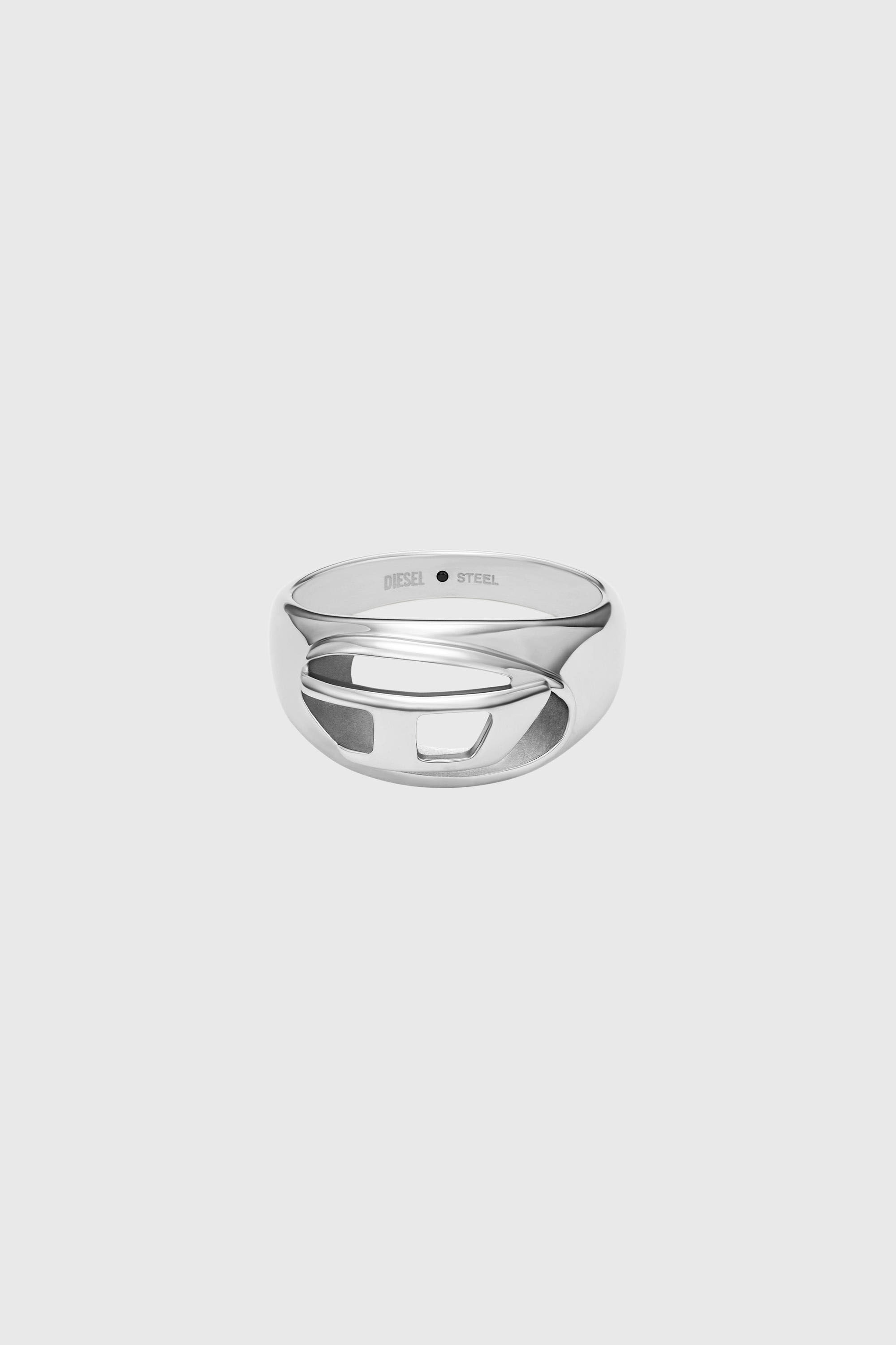 Diesel - DX1715040, Bague bande en acier inoxydable Mixte in Gris argent&eacute; - 2