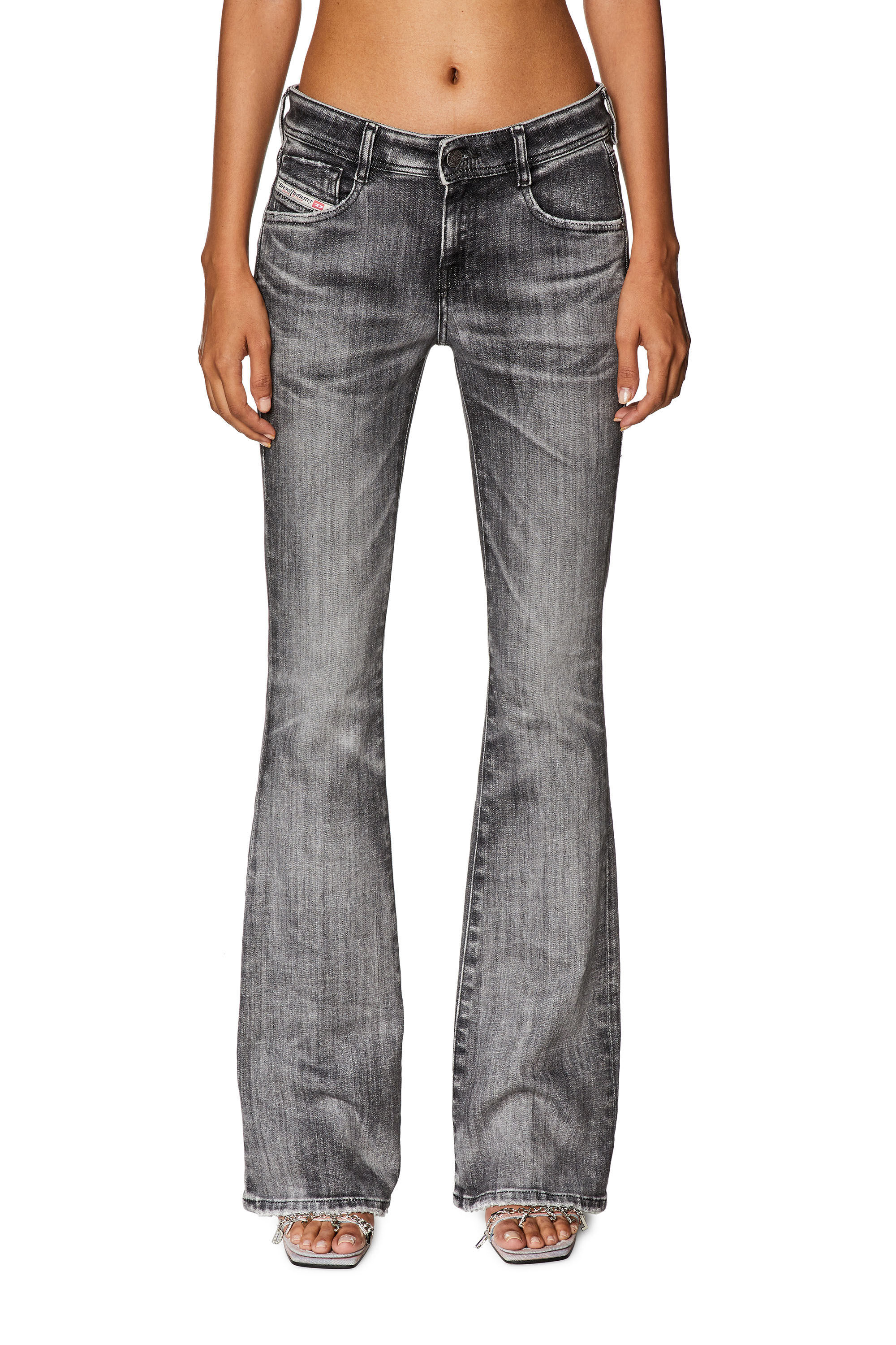 Jean noir bootcut femme deals