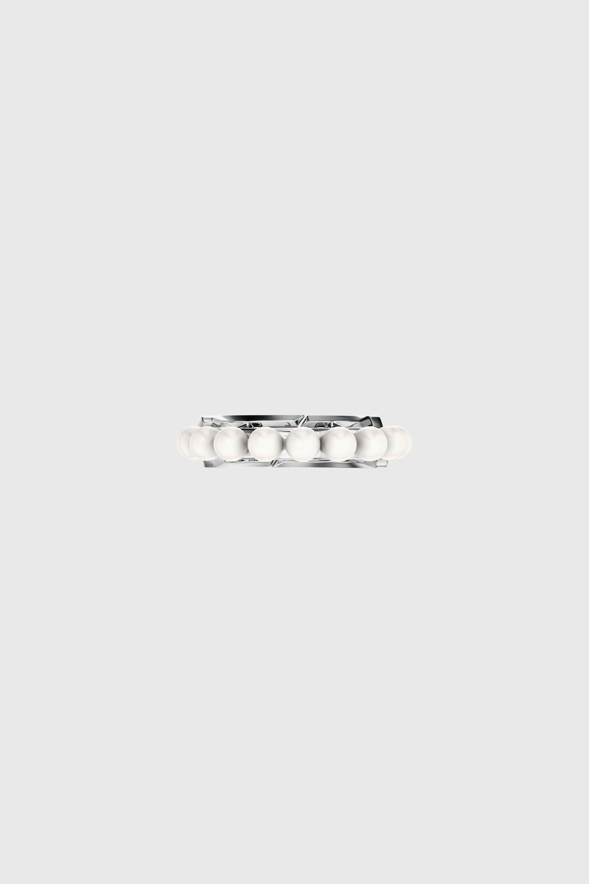 Diesel - DL1370040 STERLING SILVER JEWEL, Bague en argent sterling et perle Mixte in Gris argent&eacute; - 3