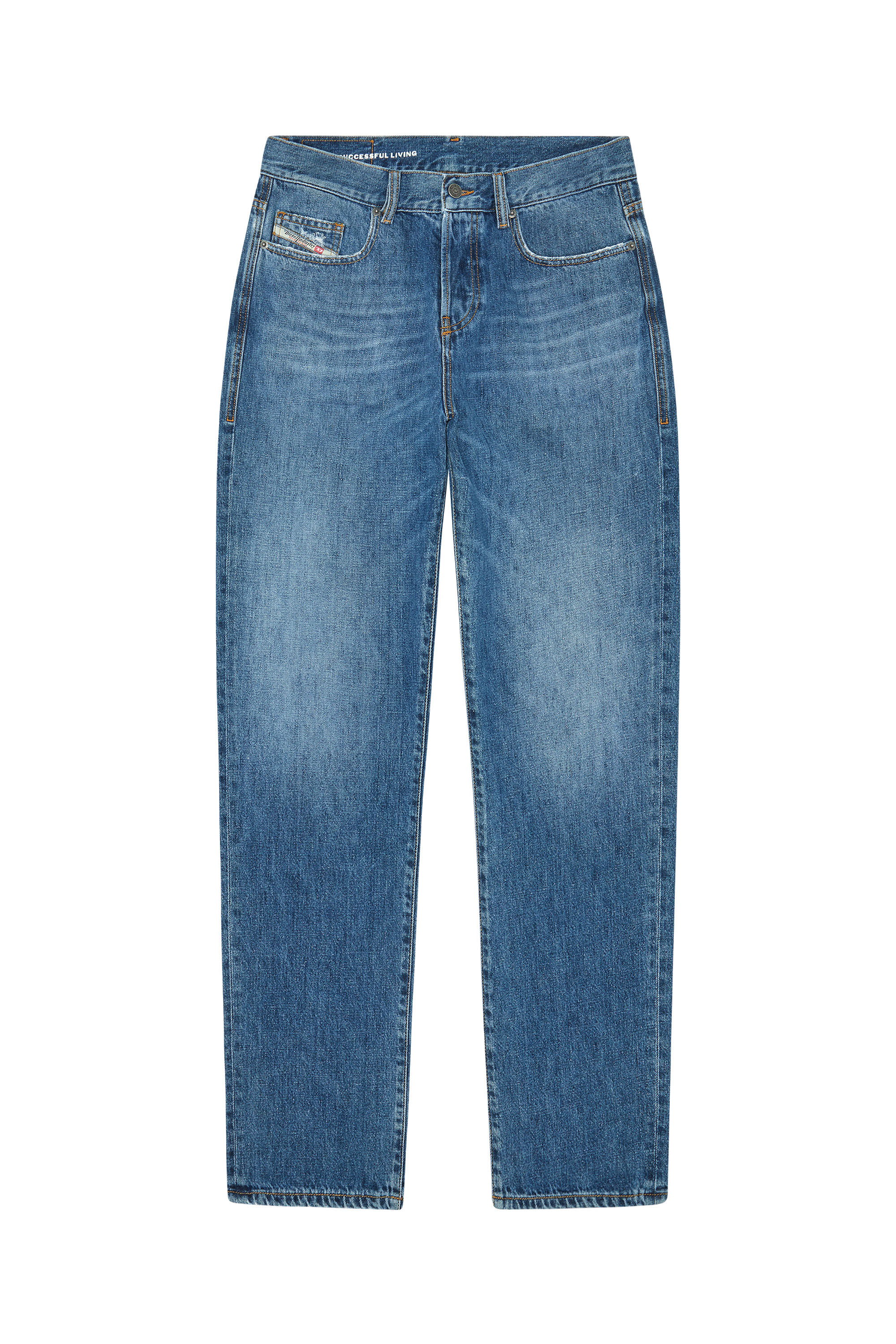 Diesel - Straight Jeans 2020 D-Viker 09F25, Bleu moyen - Image 2