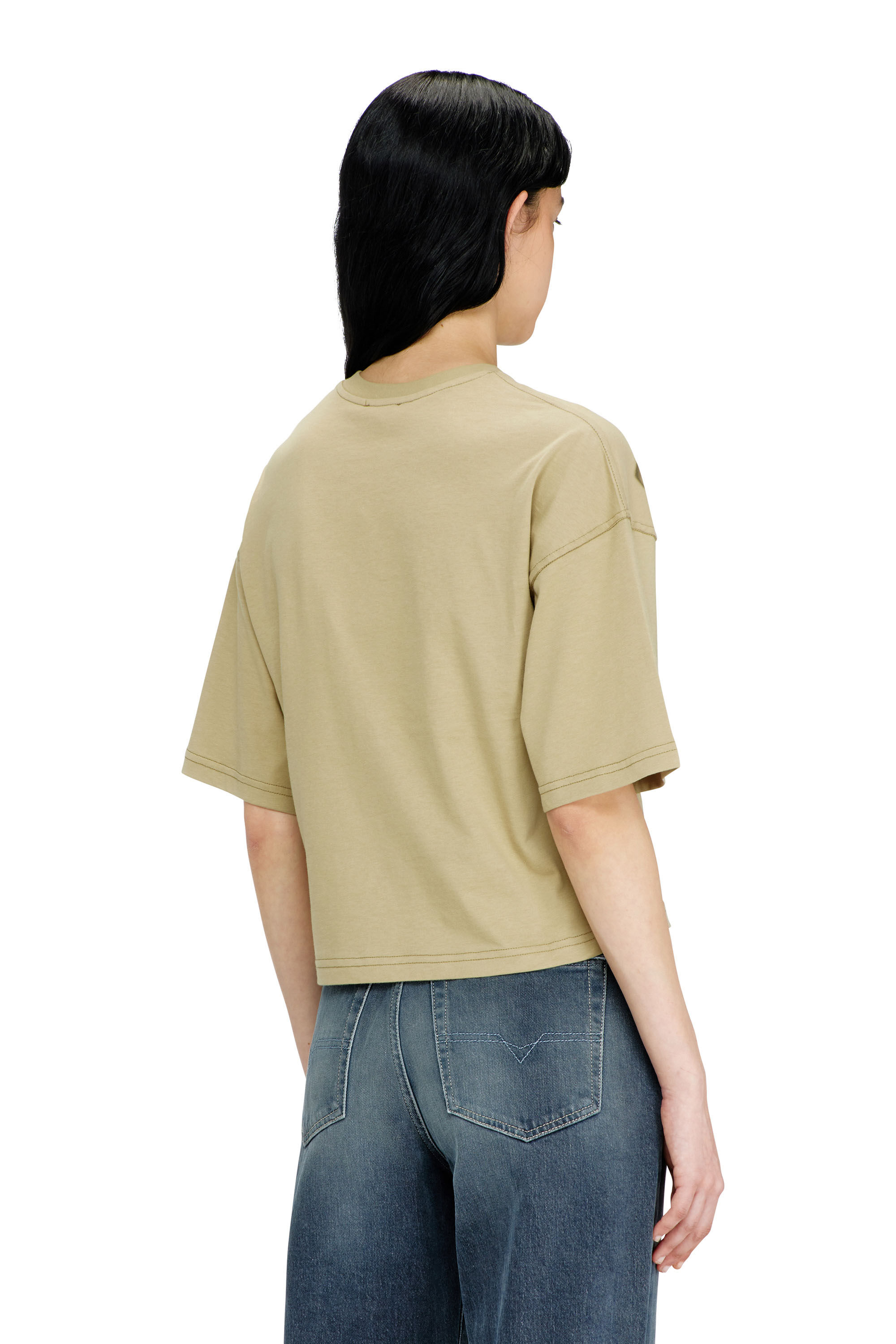 Diesel - T-CROPYN-AA1, T-shirt courte avec impression num&eacute;rique Femme in ToBeDefined - 4