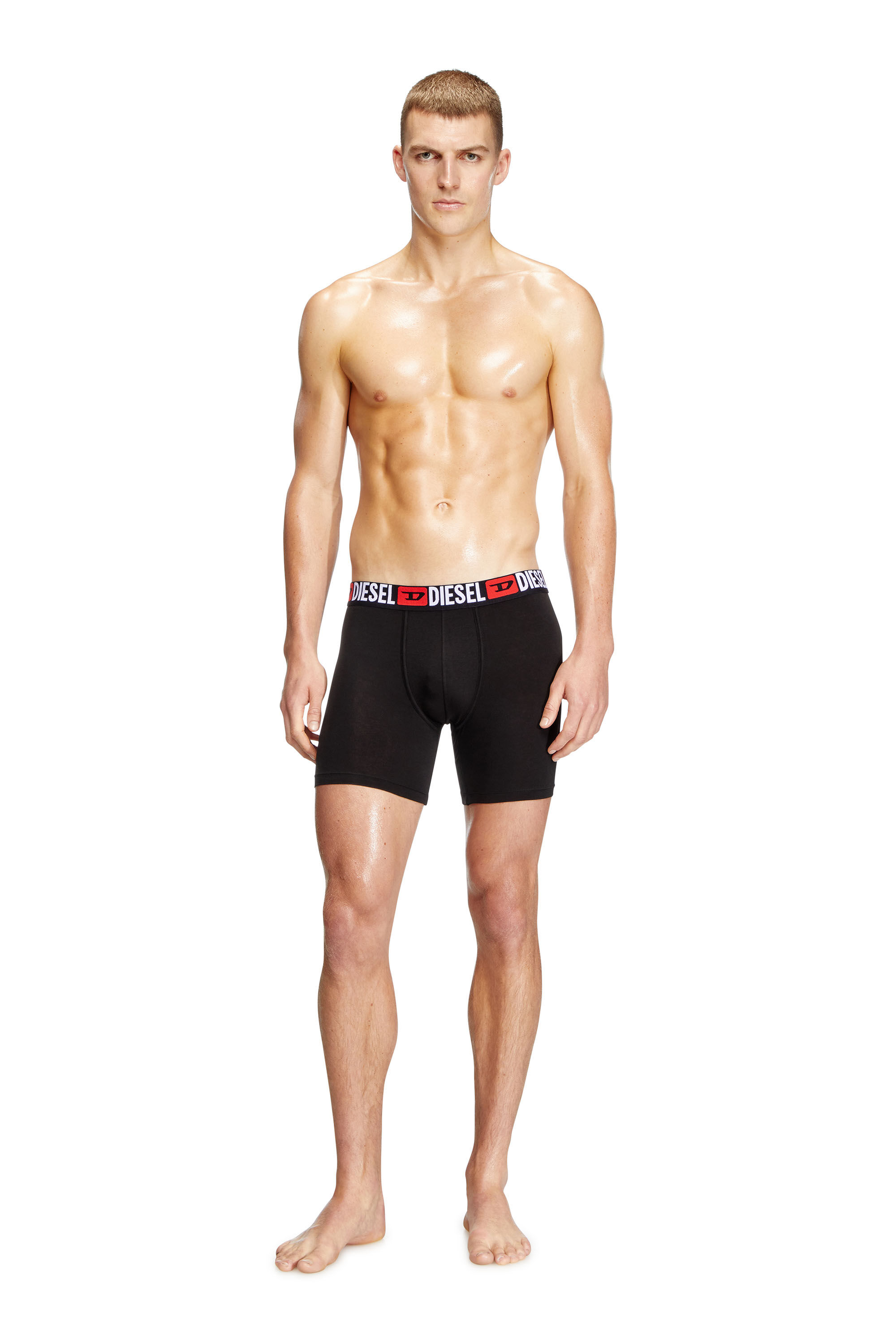 Diesel - MAX-D-CORE-3PACK, Lot de trois boxer en coton stretch Homme in Noir - 1
