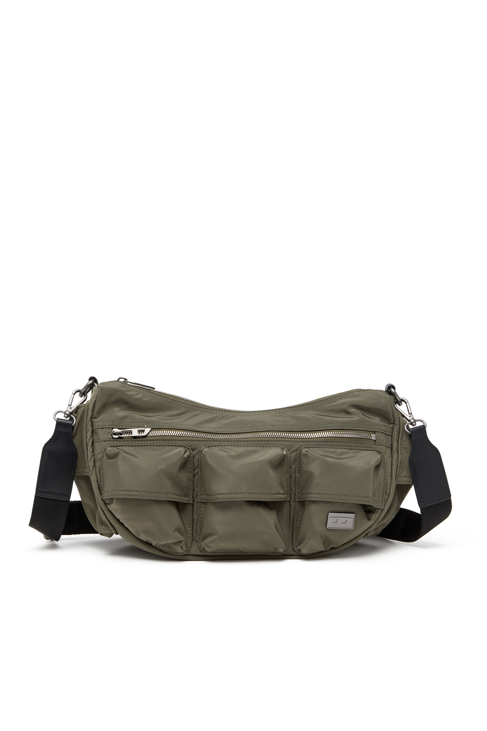 Diesel - MULTI-PKTS SHOULDER BAG X, Sac multipoche en étoffe utilitaire Mixte in Vert - 1