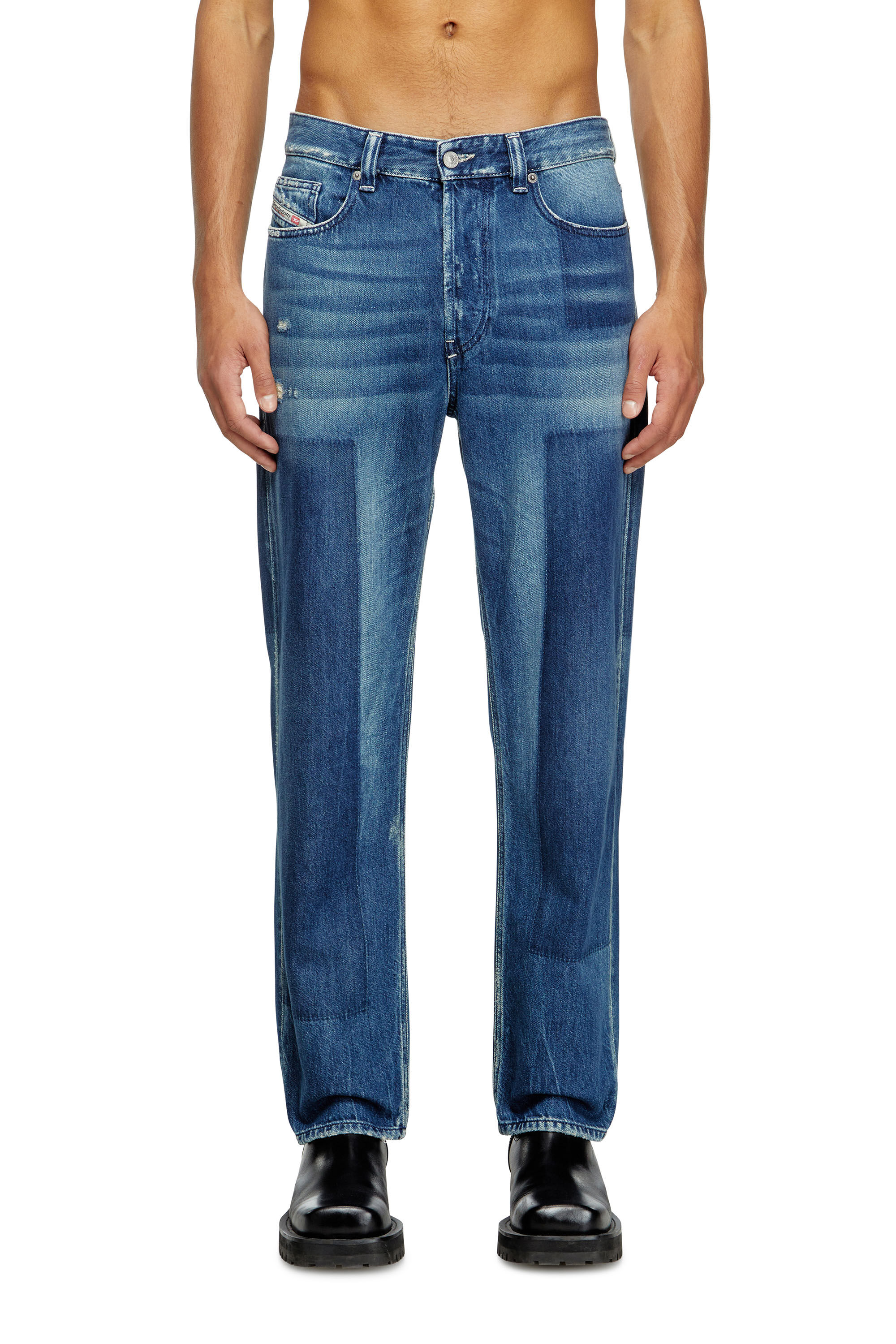 Diesel - Regular Jeans 2024 D-Macs 09M52 Homme, Bleu Foncé - Image 3