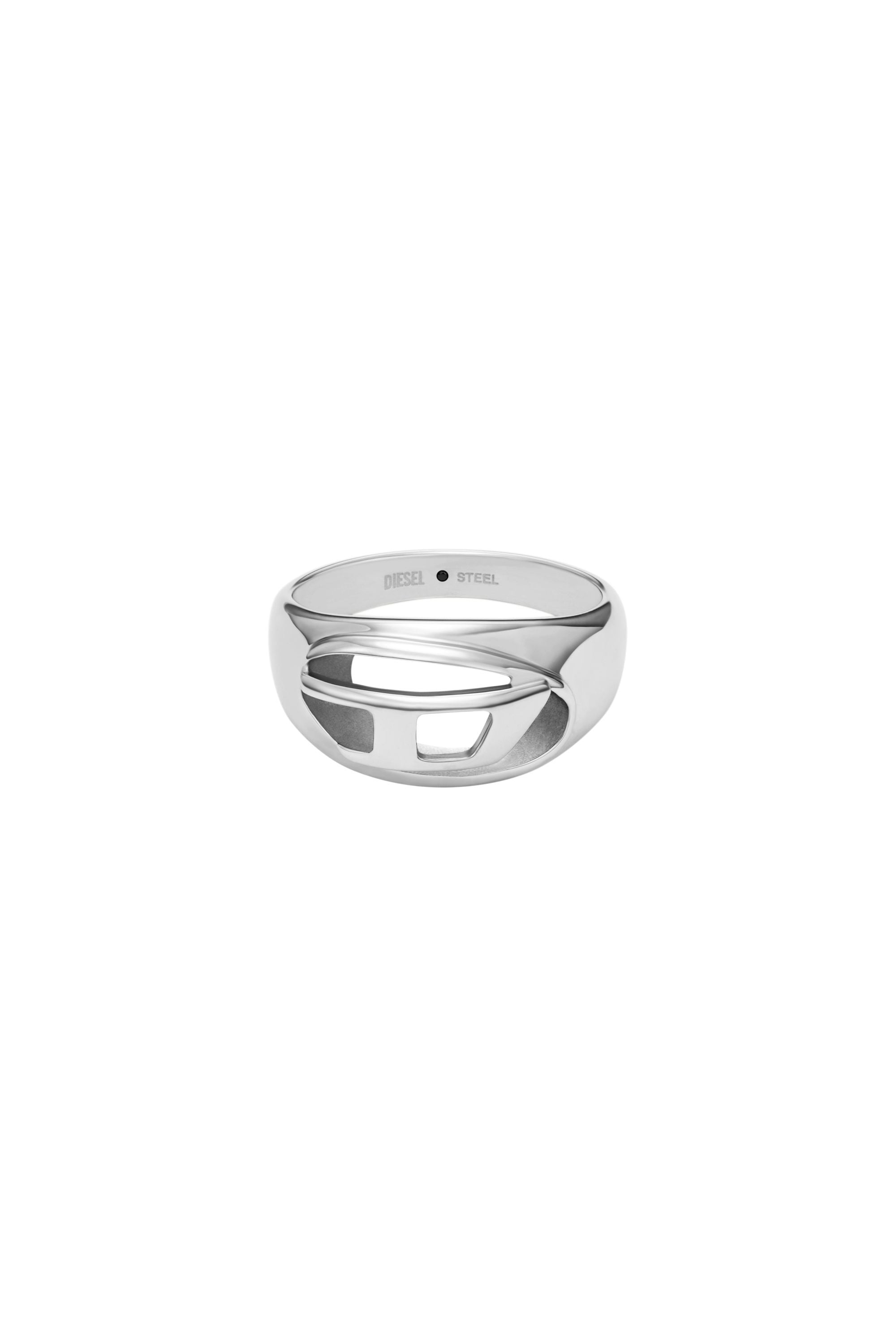 Diesel - DX1715040, Bague bande en acier inoxydable Mixte in Gris argent&eacute; - 2