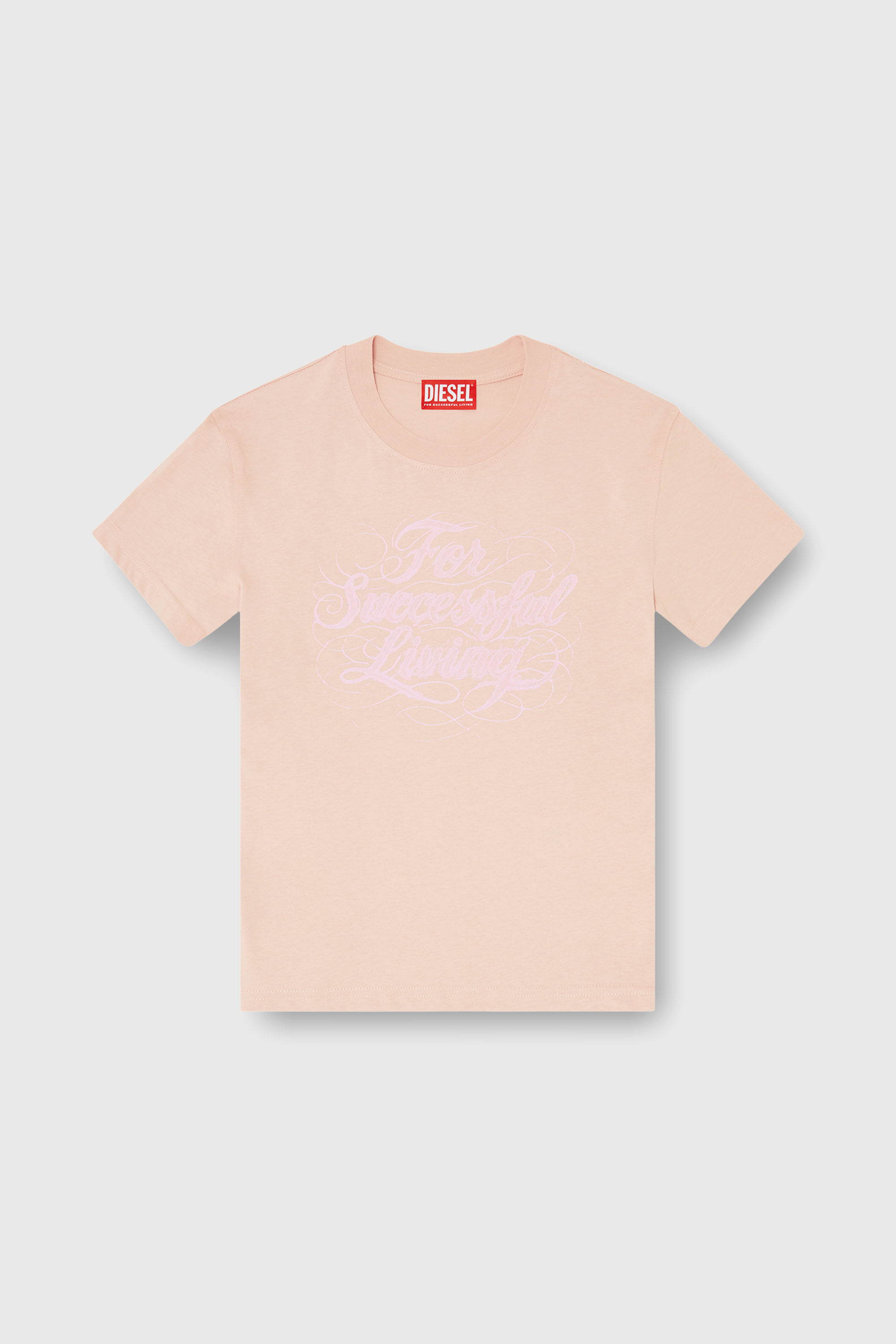 Diesel - T-ILA-AA4, T-shirt avec imprim&eacute; logo Femme in Rose - 2
