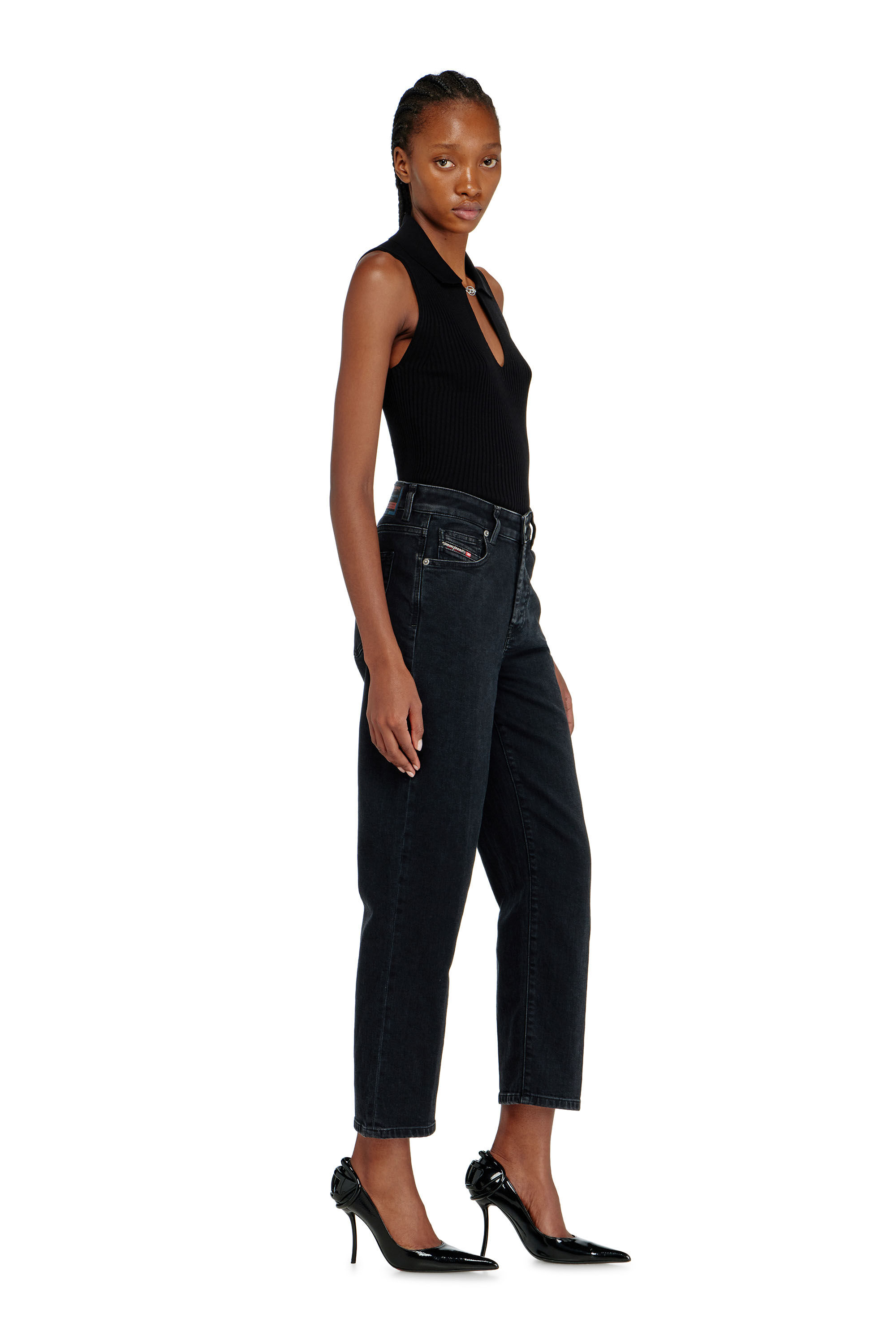 Diesel - Regular Jeans 1981 D-Went 09N89 Femme, Noir/Gris fonc&eacute; - Image 2