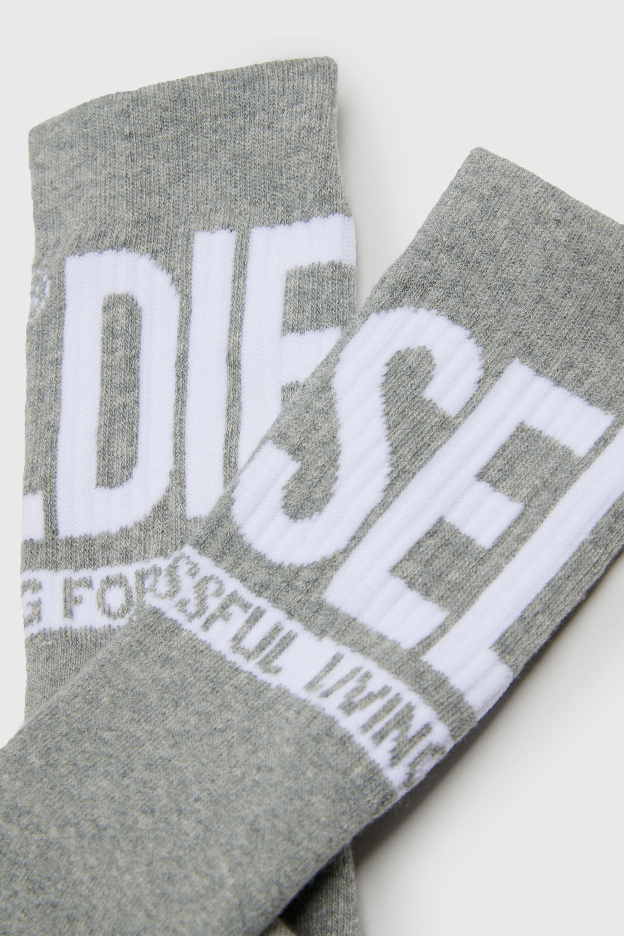 Diesel - SKM-ZRAYBIPACK, Lot de deux paires de chaussettes avec logo Homme in Noir - 3