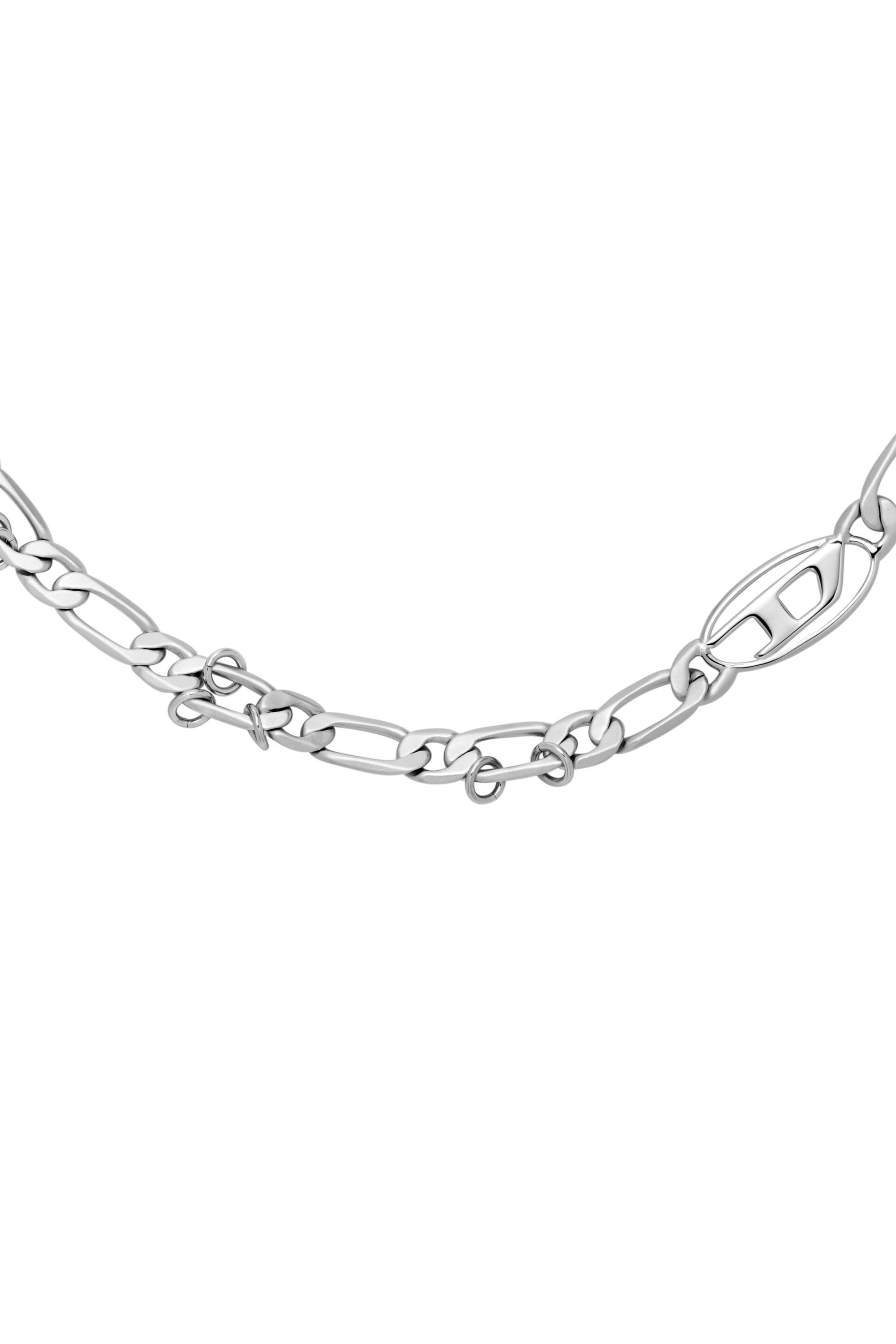 Diesel - DX1600040, Collier chaîne en acier inoxydable et laiton Mixte in Gris argenté - 2