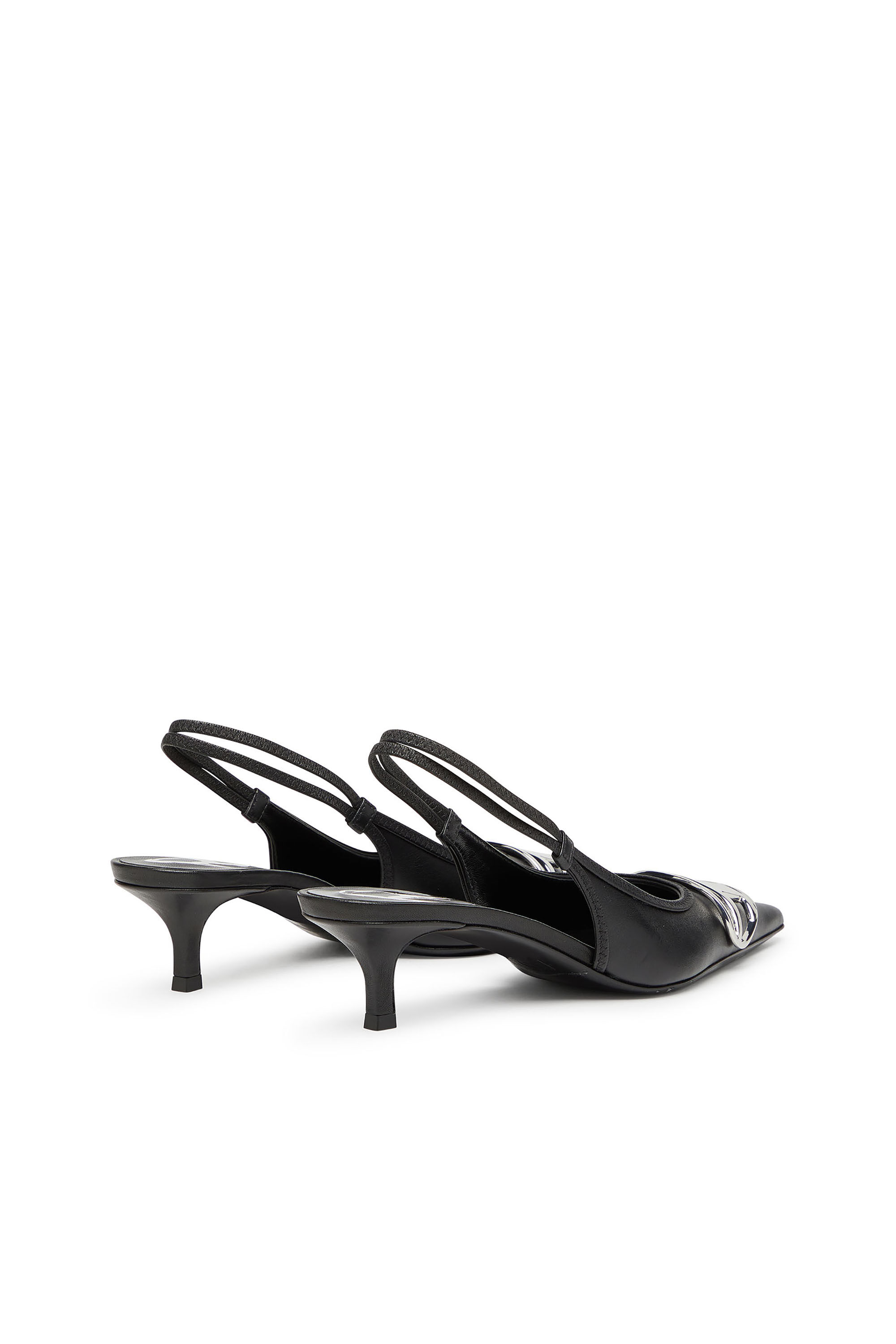 Diesel - D-VENUS SB 40, Escarpins à bride en cuir nappa Femme in Noir - 3