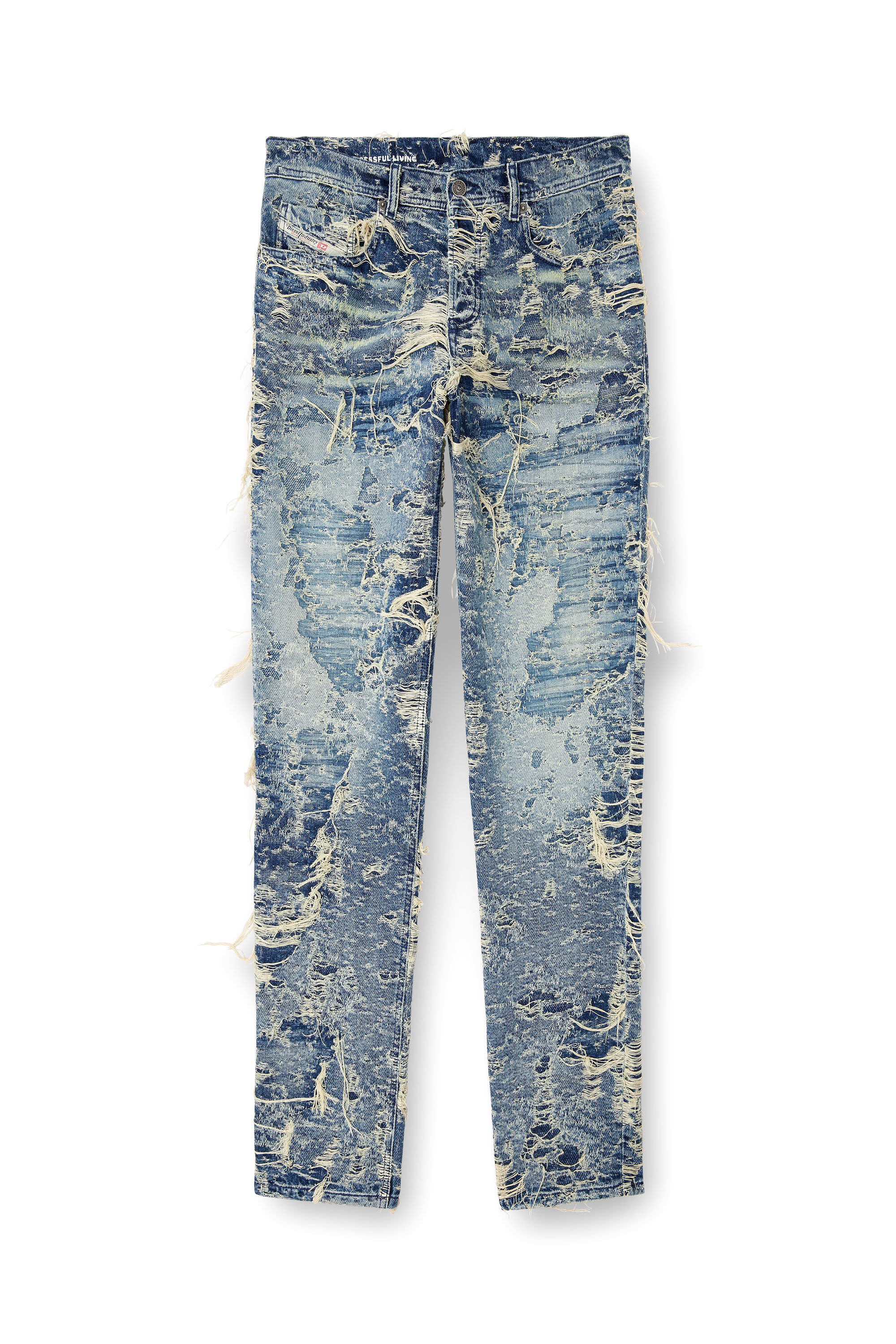 Diesel - Regular Jeans 2023 D-Finitive 09M04 Homme, Bleu moyen - Image 2