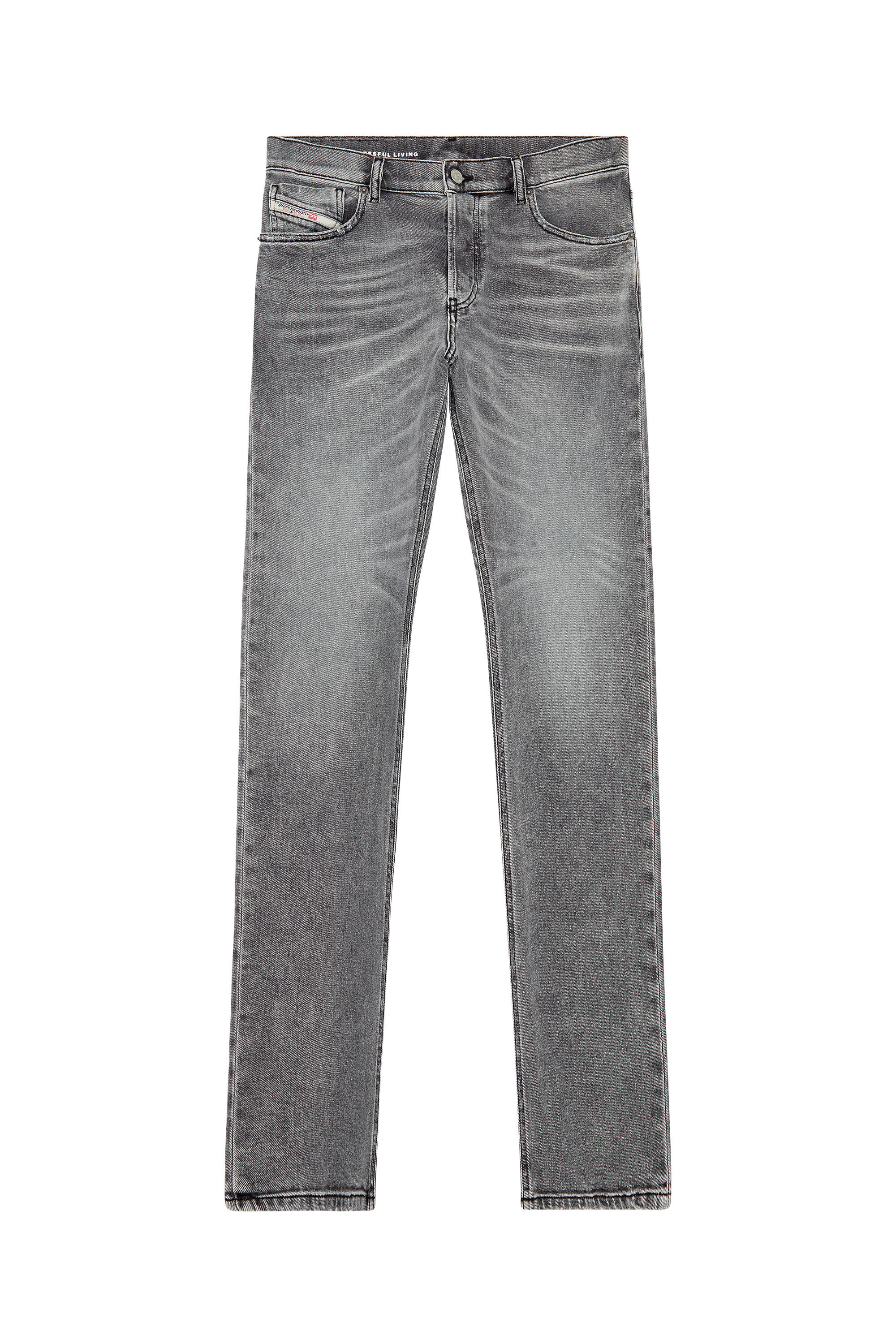 Diesel - Man Straight Jeans 1995 D-Sark 09H47, Grey - Image 2