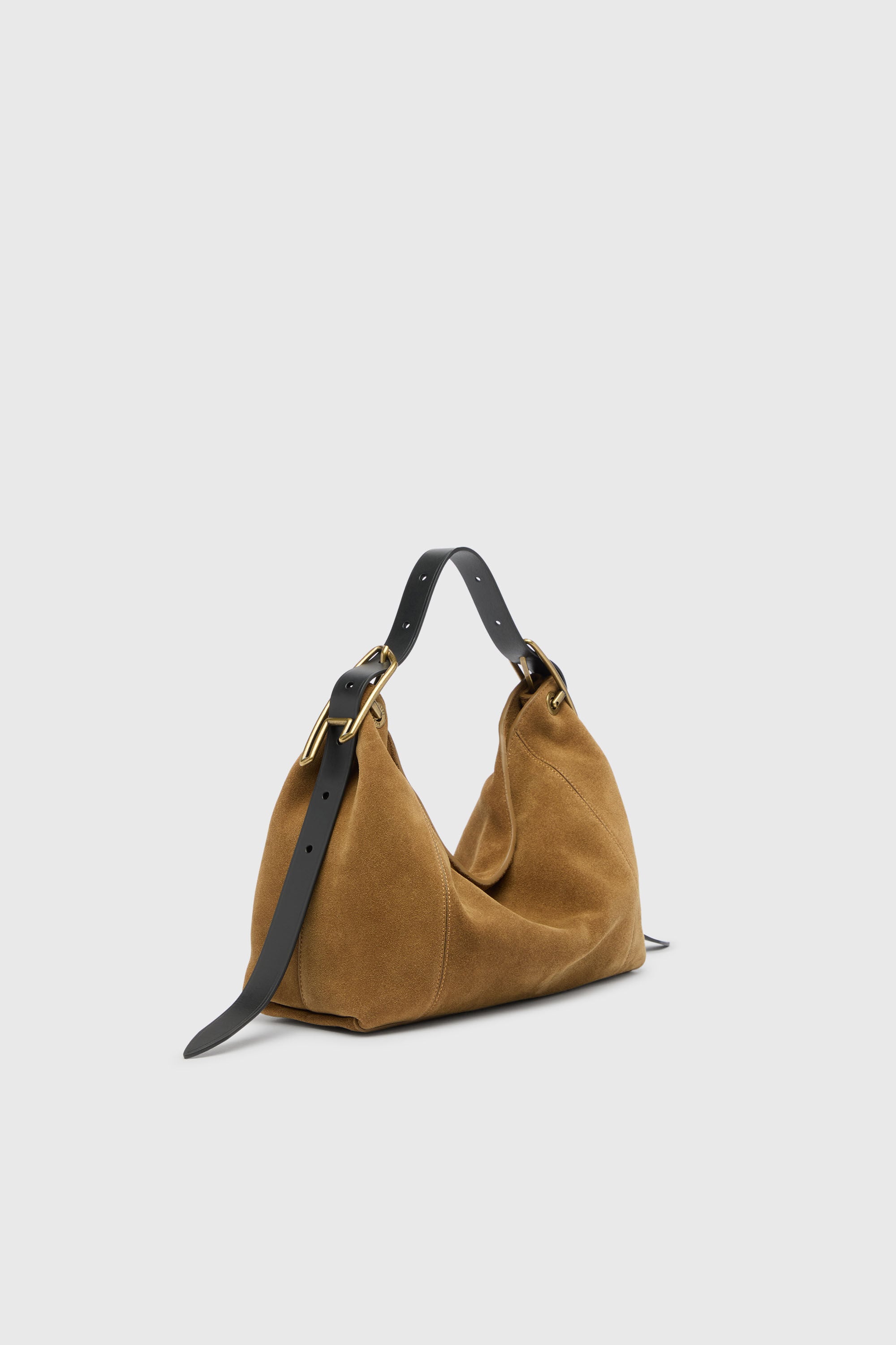 Diesel - D-LINE HOBO S, D-Line Sac port&eacute; &eacute;paule en daim cir&eacute; Femme in Marron - 6