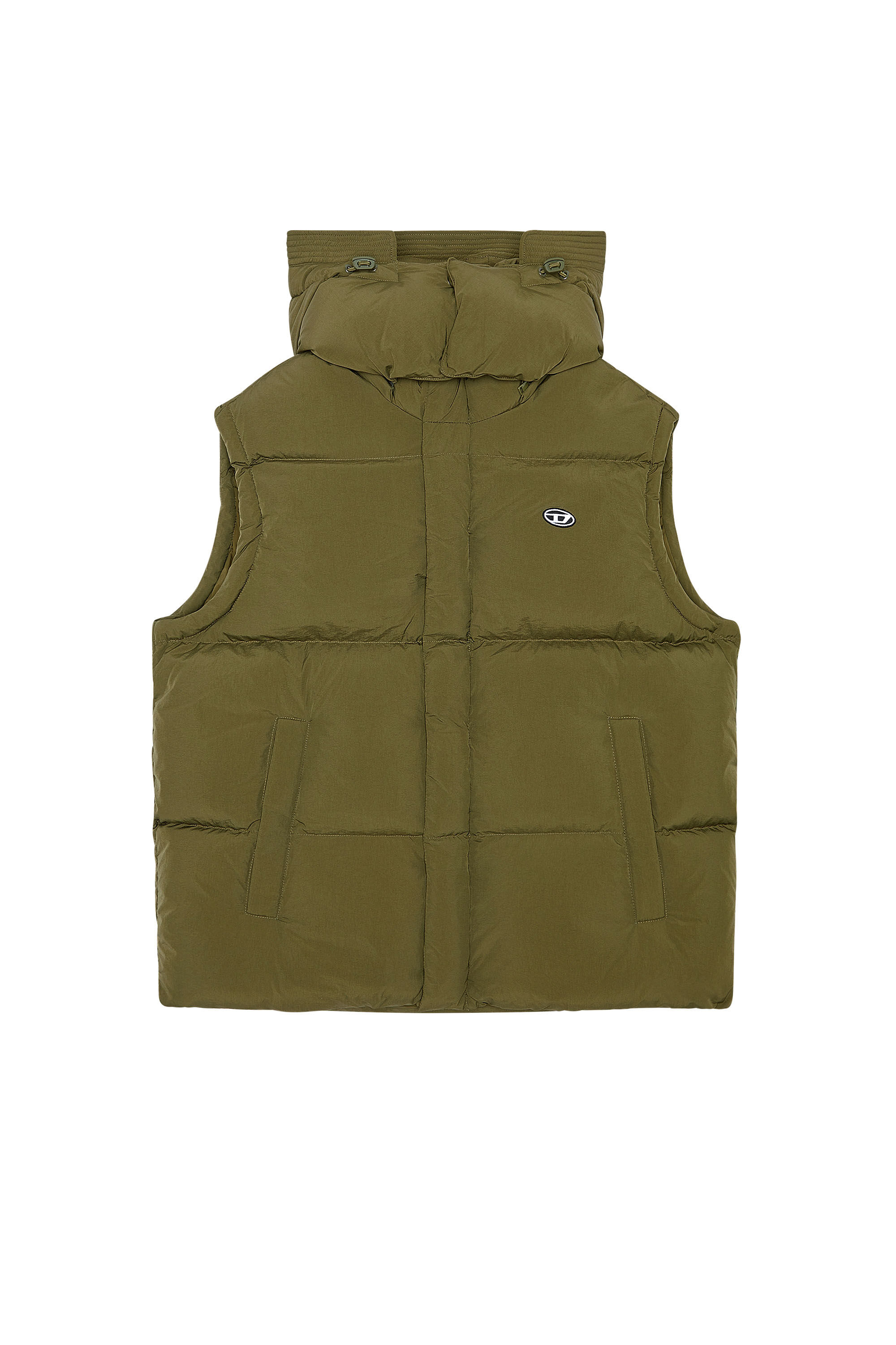 W ROLFYS Homme Gilet sans manches en nylon et duvet Diesel