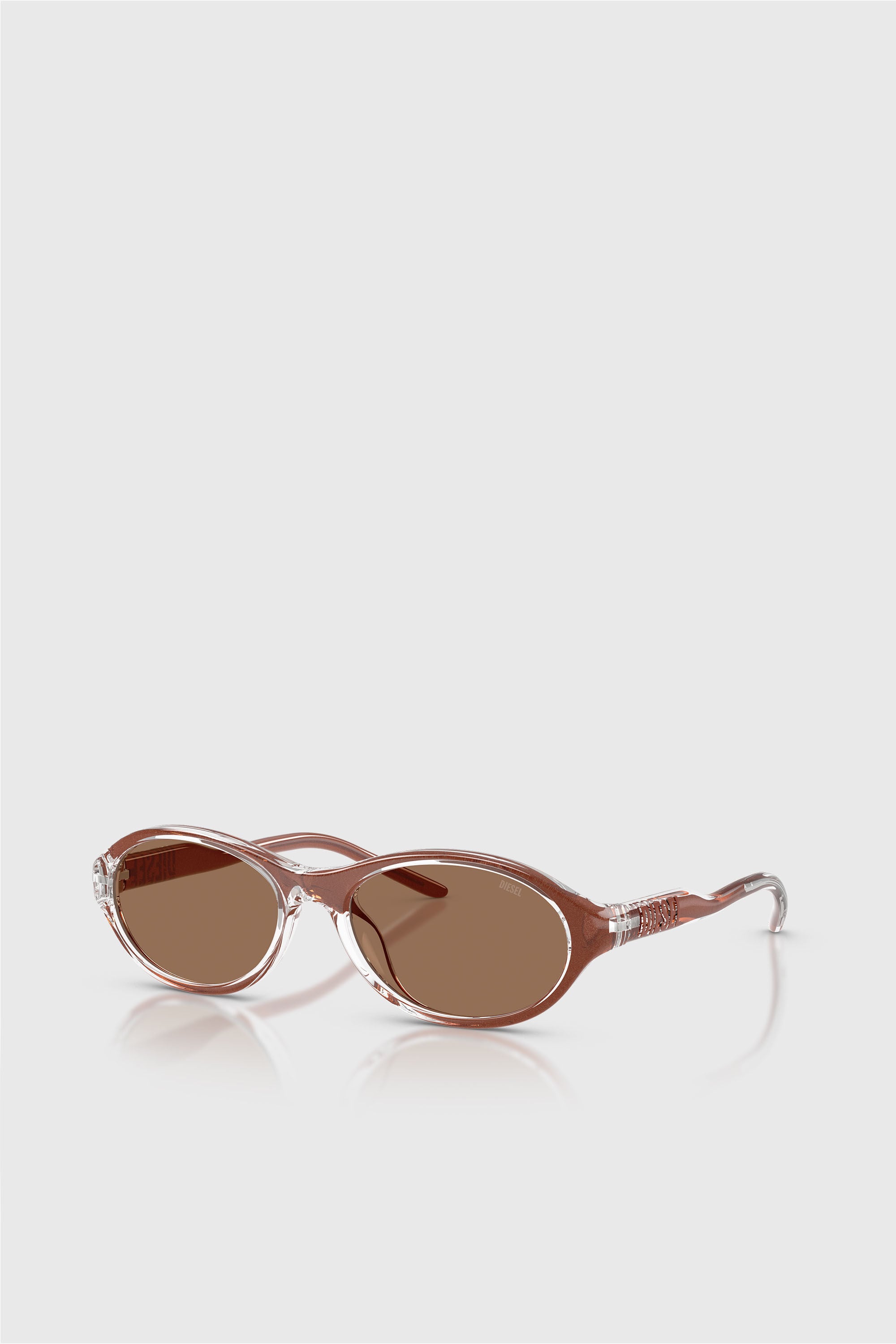 Diesel - 0DL3024U, Unisex's Oval Sunglasses in Brown - 2
