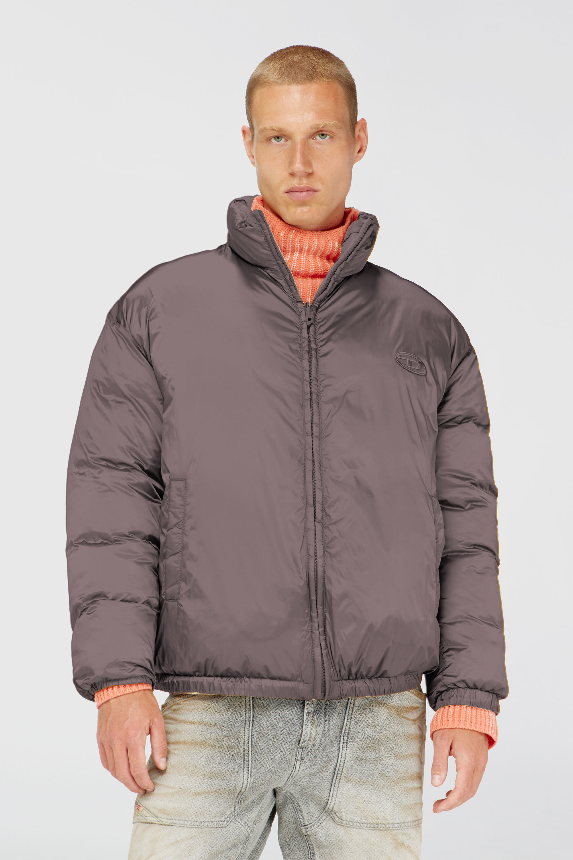 Diesel - W-BOURB-DLCK, Doudoune r&eacute;versible &agrave; motif losange Homme in Polychrome - 6