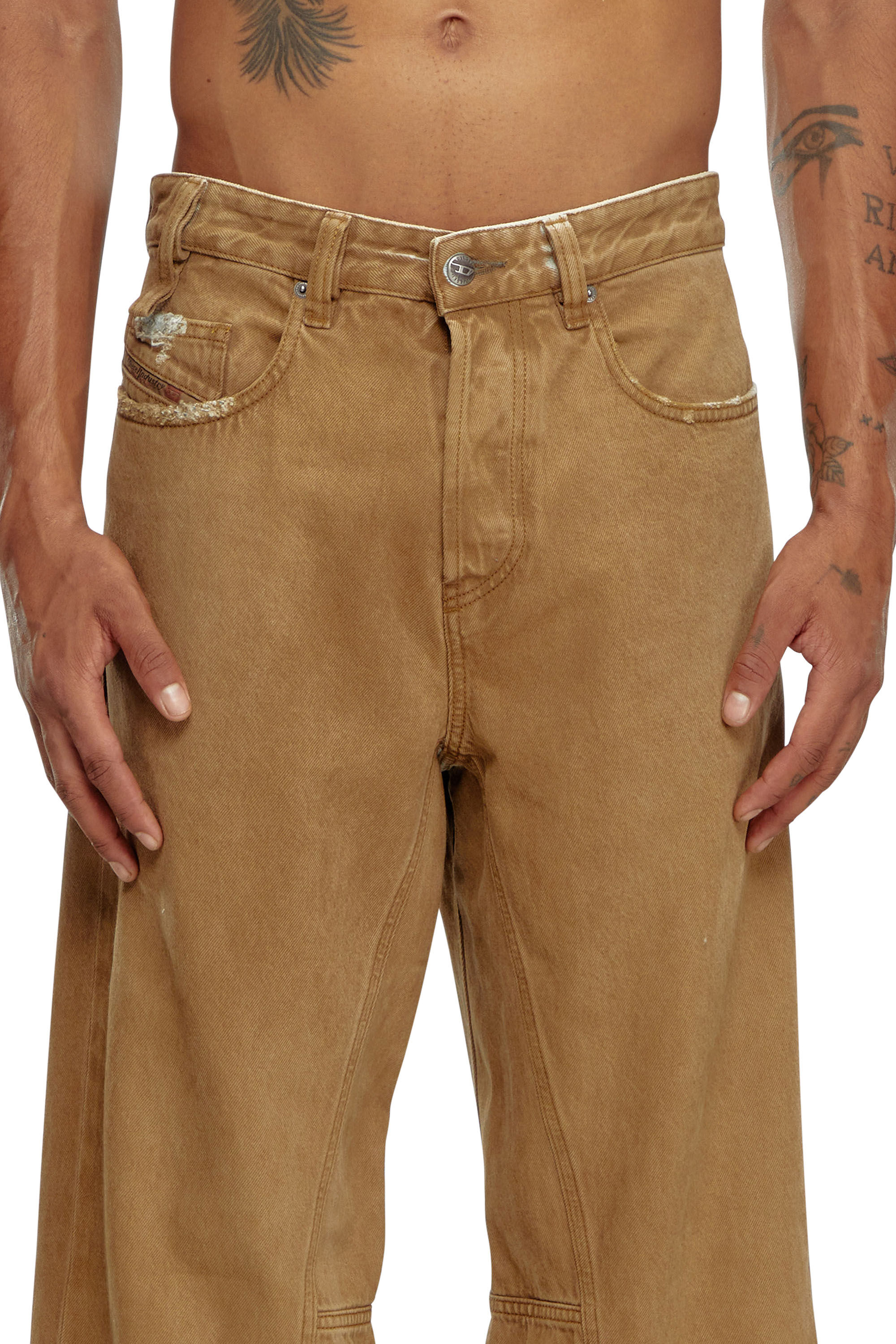 Jeans brun homme shop
