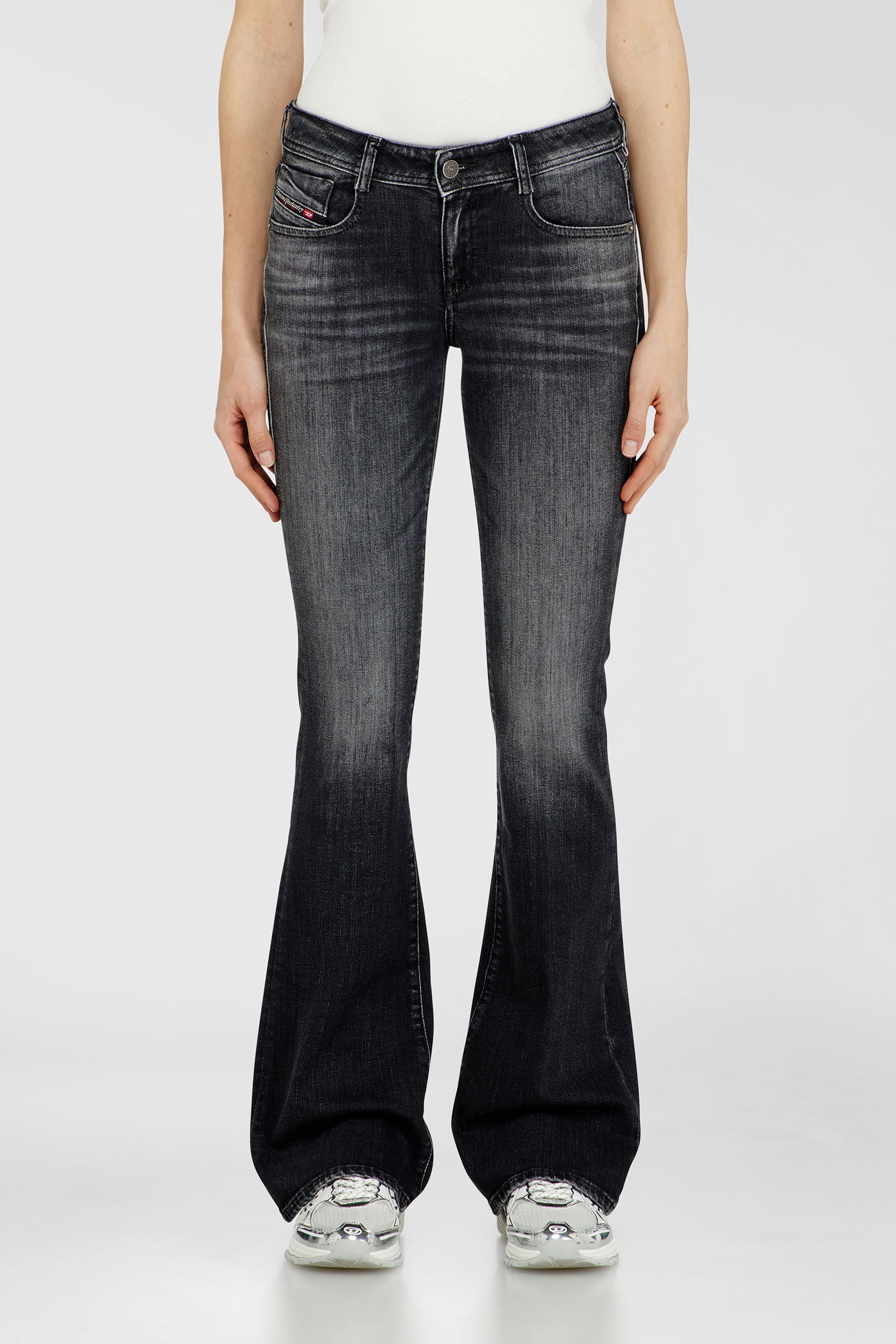 Diesel - Bootcut Jeans 1969 D-Ebbey 09L98 Femme, Noir/Gris fonc&eacute; - Image 4