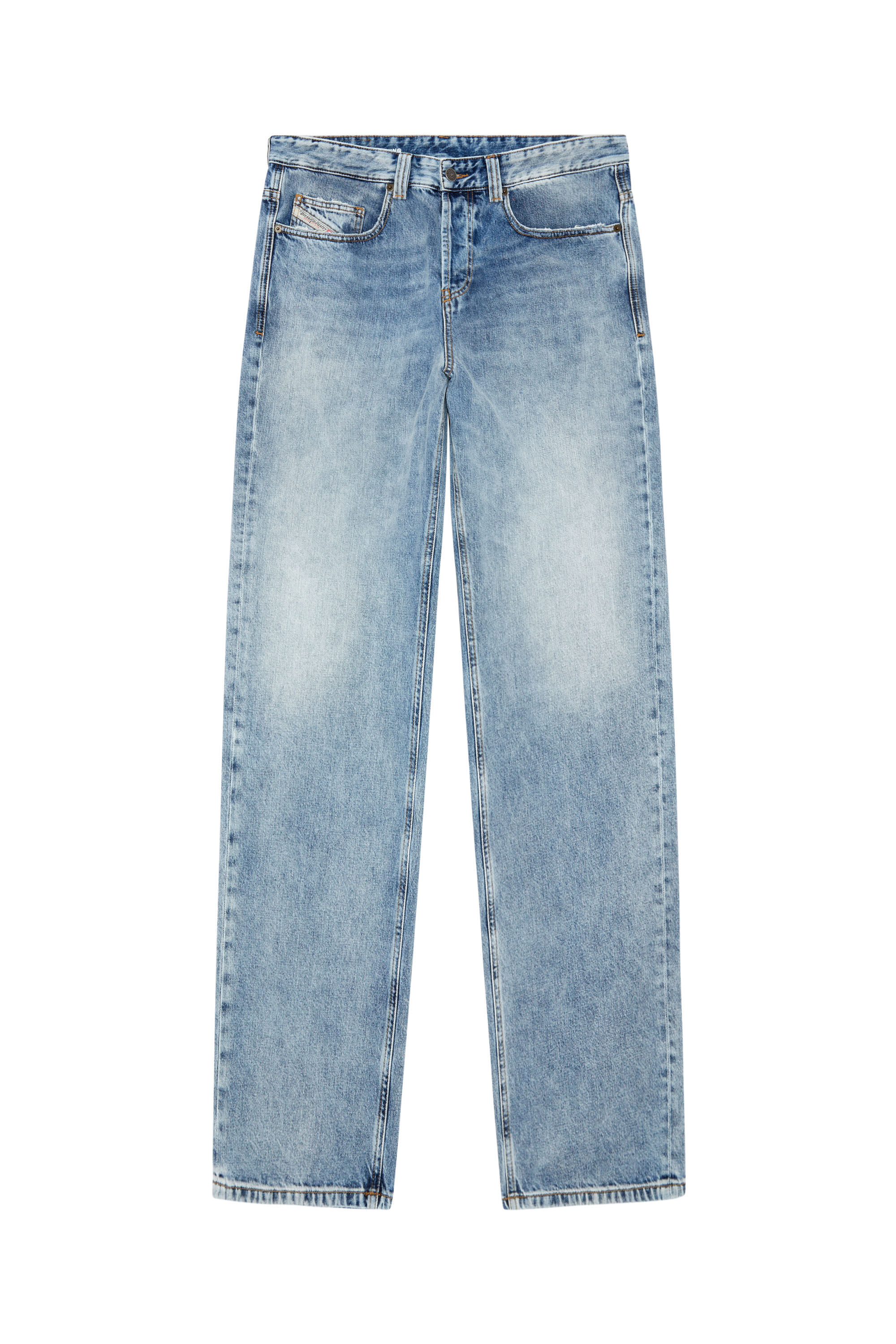 Diesel - Straight Jeans 2001 D-Macro 09H57, Bleu Clair - Image 2