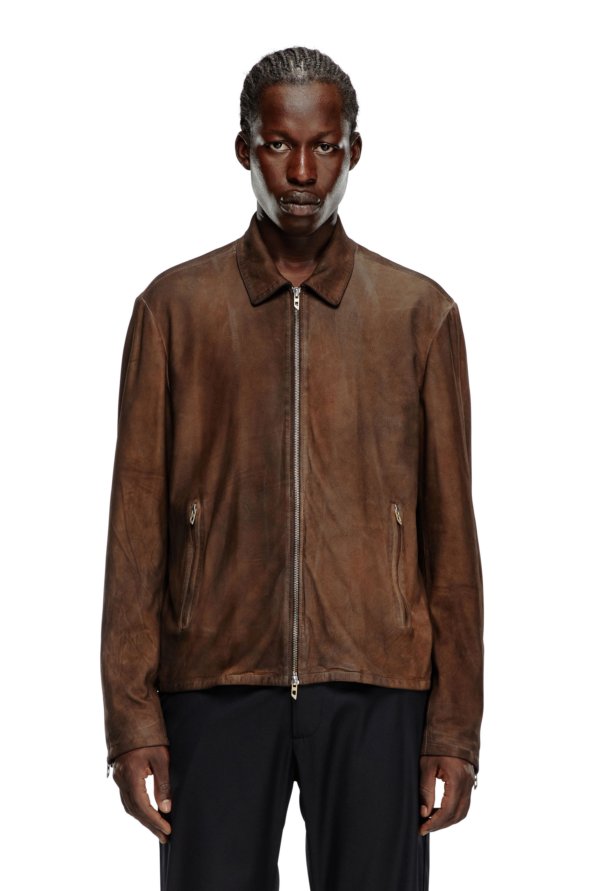 Blouson marron best sale