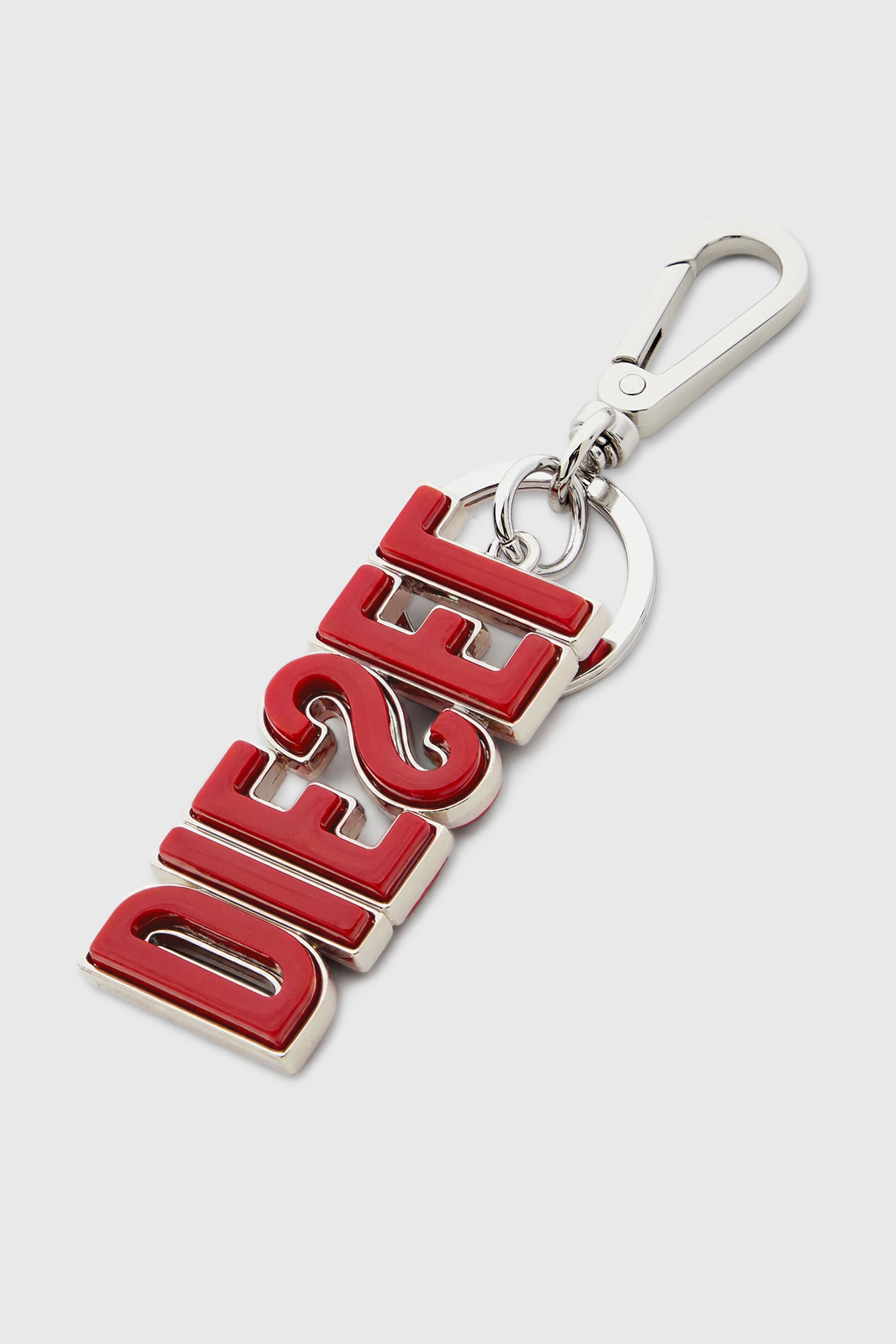 Diesel - DSL 3D KEY RING, Porte-cl&eacute;s DIESEL en m&eacute;tal et r&eacute;sine Homme in Polychrome - 3