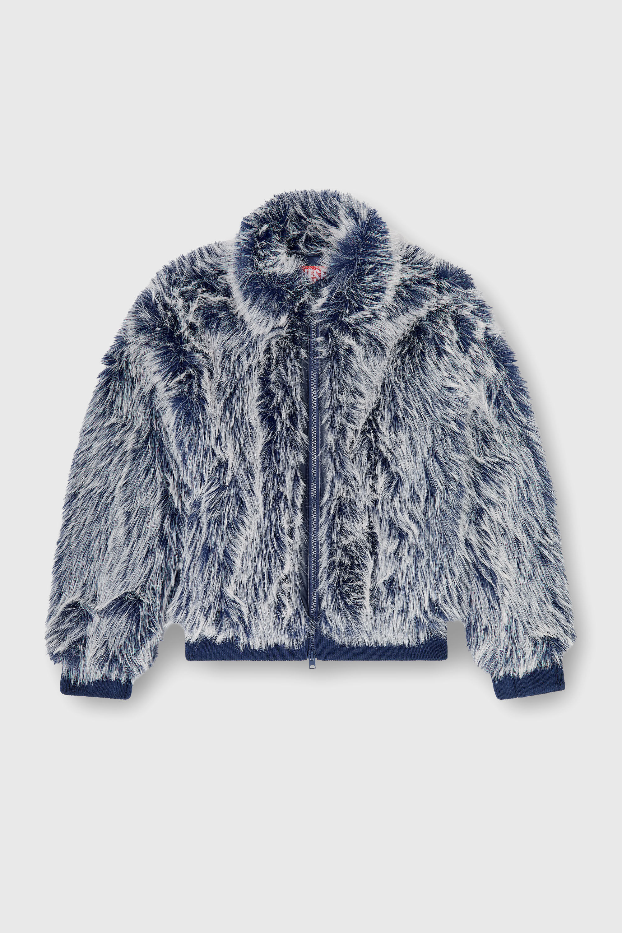 Diesel - W-VICTOR, Veste d'hiver shaggy Homme in Bleu - 2