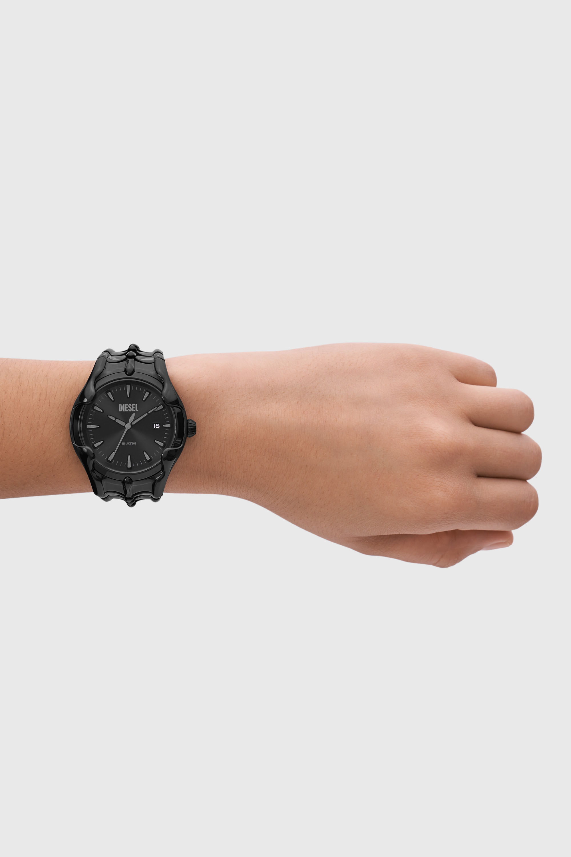 Diesel - DZ2187, Montre Vert en acier inoxydable noir Homme in Noir - 4