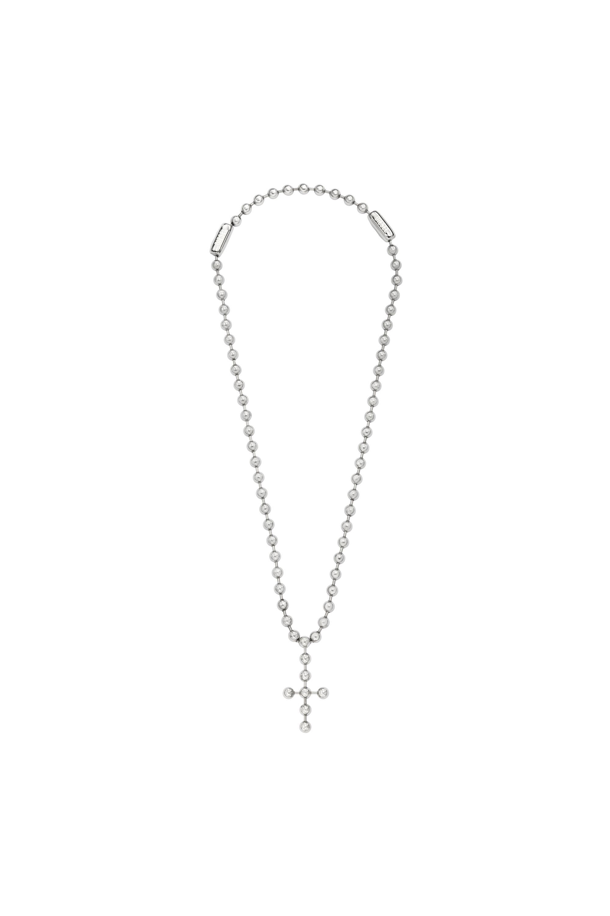 Diesel - DX167440 JEWELLERY, Collier cha&icirc;ne en acier inoxydable Mixte in Gris argent&eacute; - 1