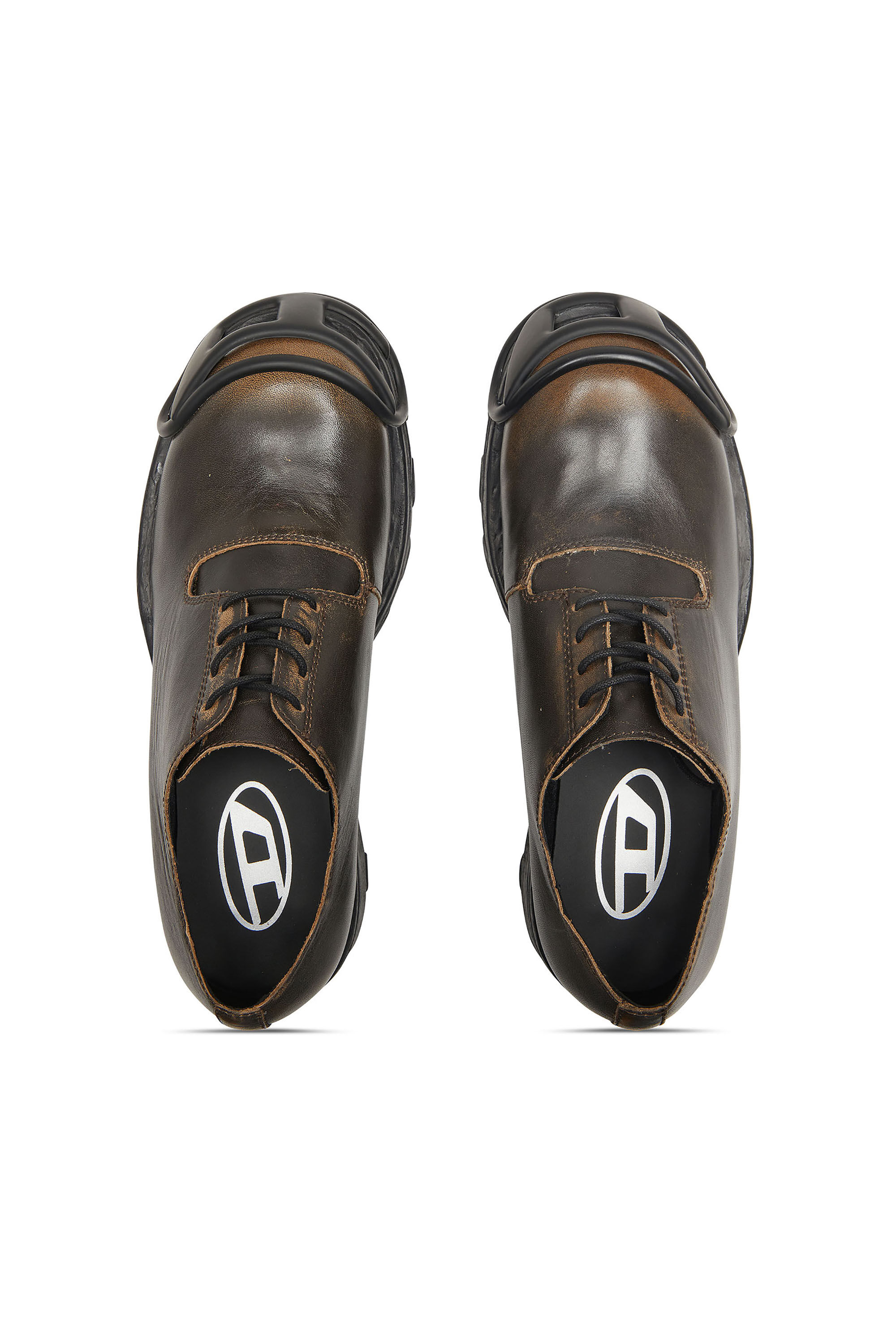 Diesel - D-HAMMER SO D, D-Hammer-Chaussures derby  en cuir bross&eacute; Homme in Marron - 5