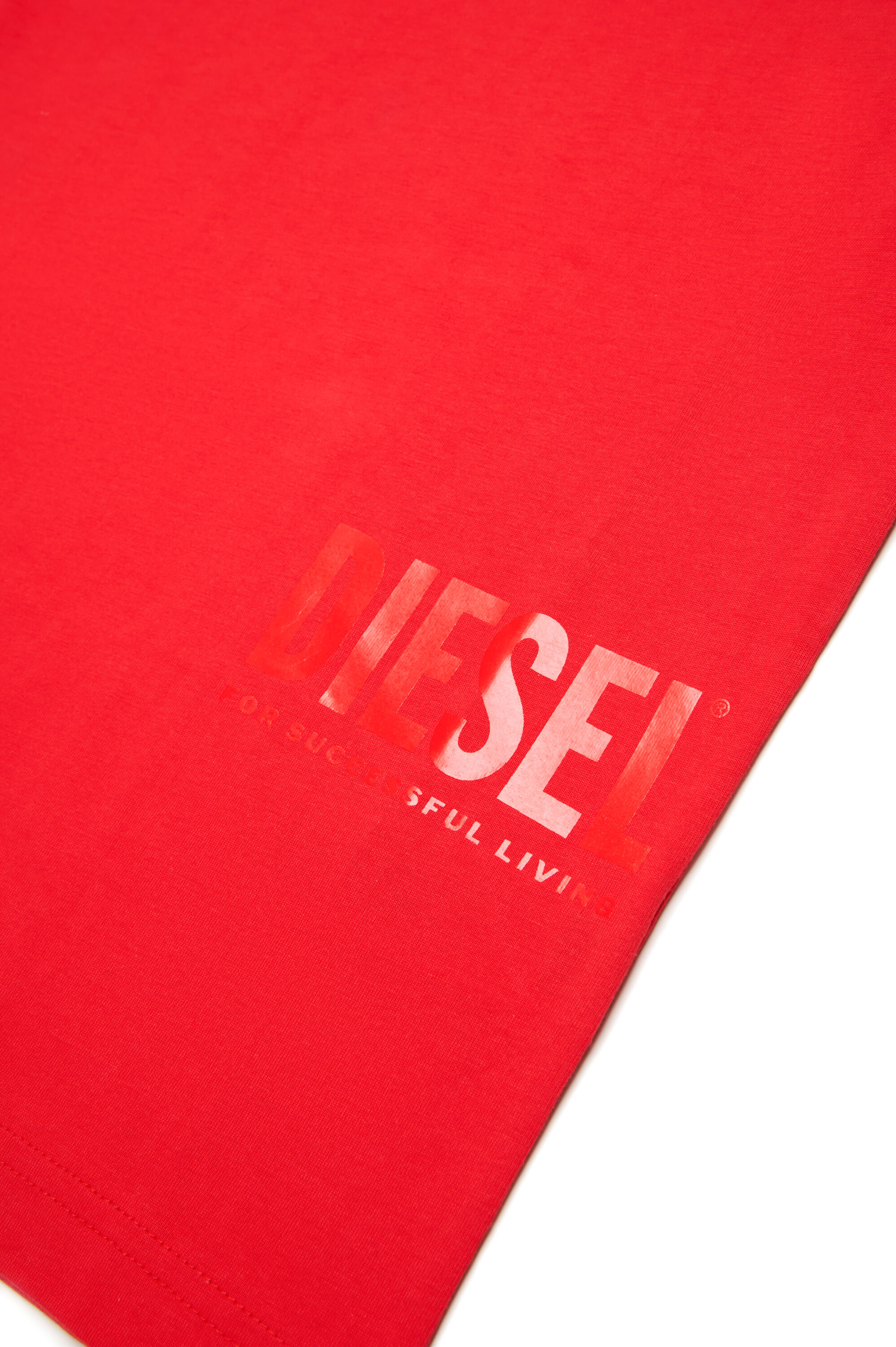 Diesel - MTFIND OVER, T-shirt avec logo Biscotto Homme in Rouge - 4