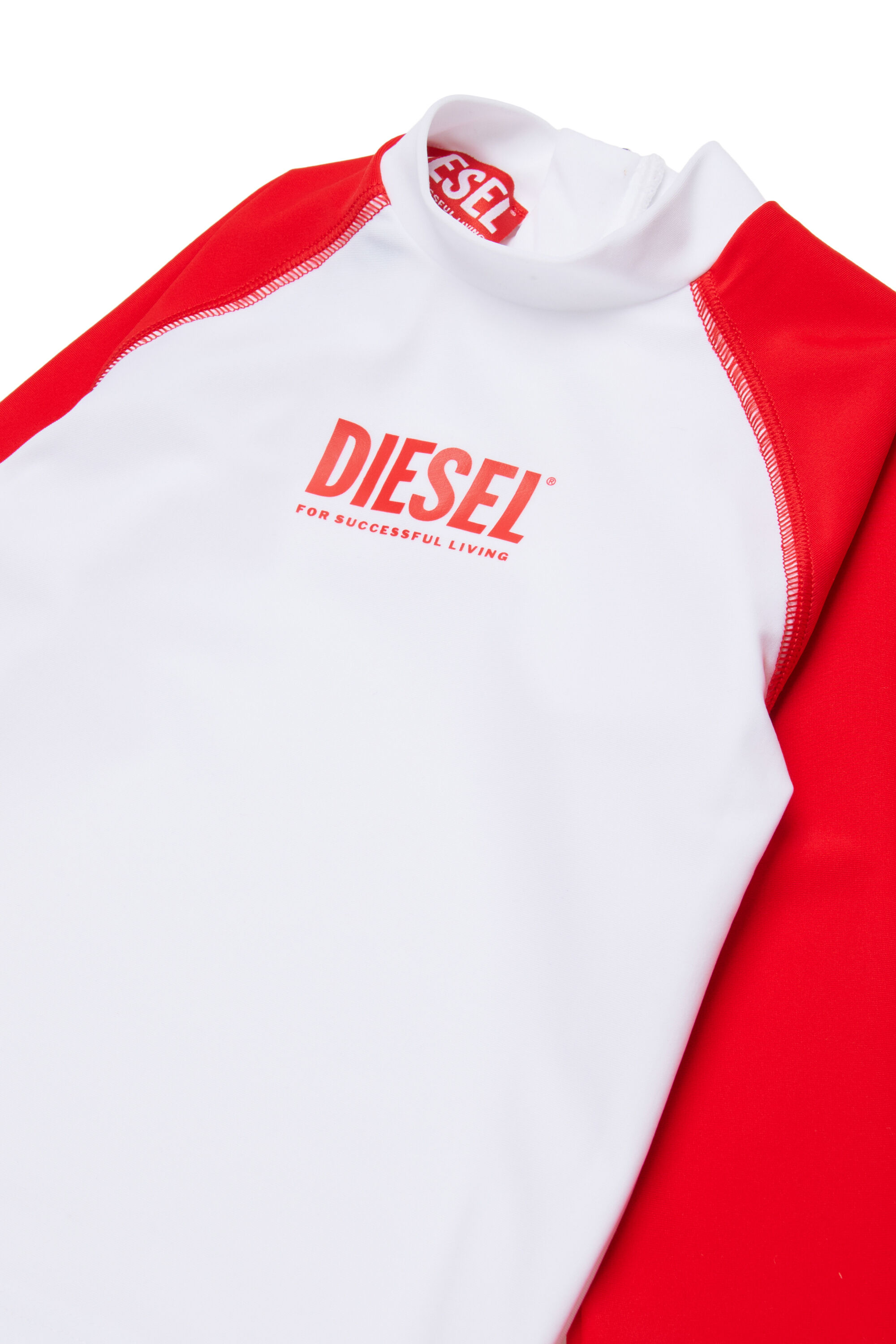 Diesel - MTRIB, Rash guard &agrave; col montant Homme in Polychrome - 3