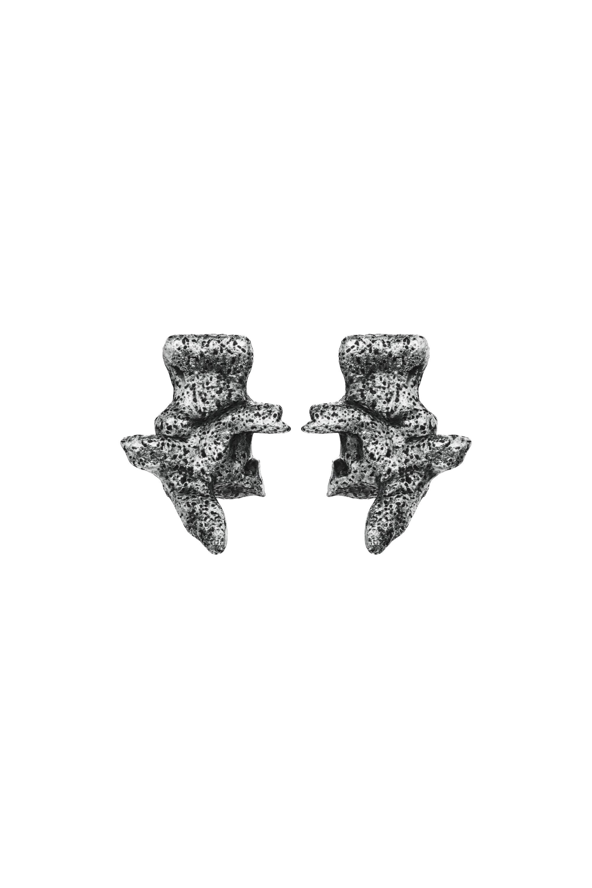 Diesel - DX1710040 JEWELLERY, Boucles d&rsquo;oreilles argent&eacute;es &agrave; clous Mixte in Gris - 2