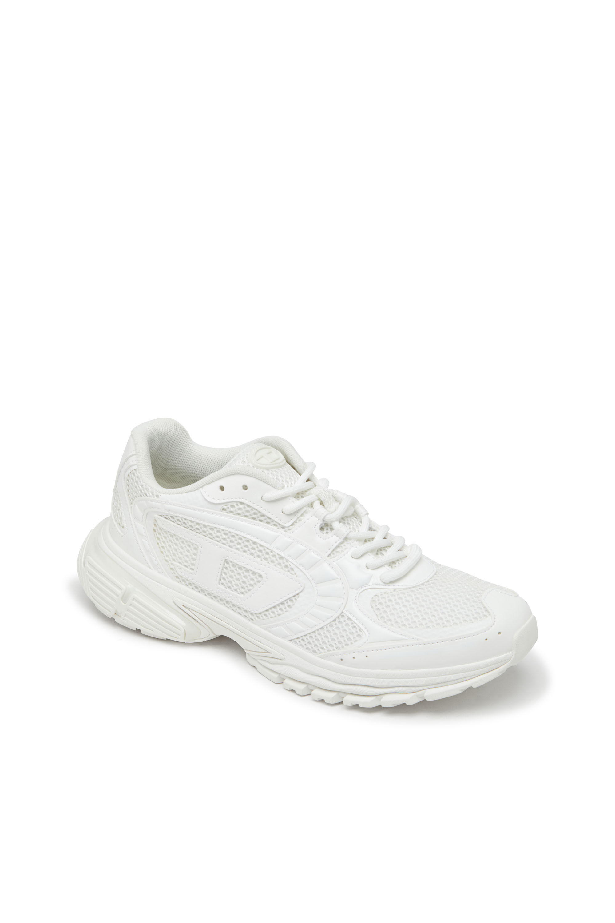 Diesel - S-PRO-V-DENSE LOW W, S-Pro-V-Dense-Sneakers en mesh monochrome avec logo Oval D Femme in Blanc - 6