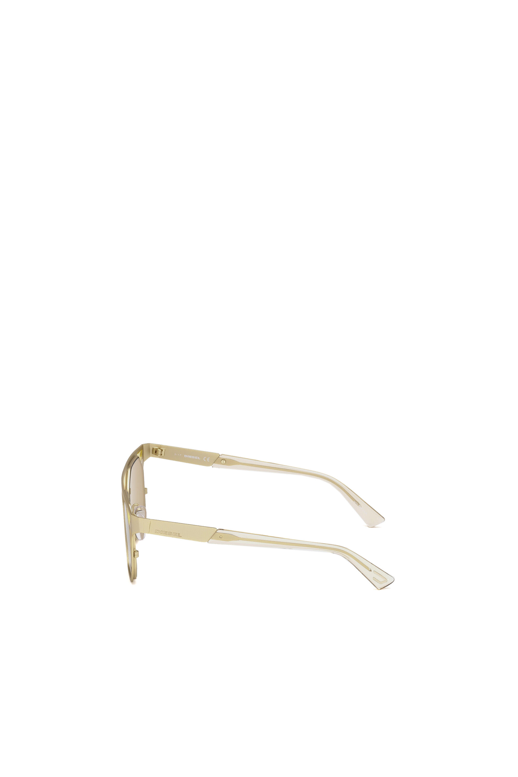 Diesel - DL0249, Lunettes inspirées des vitraux Femme in Doré - 4