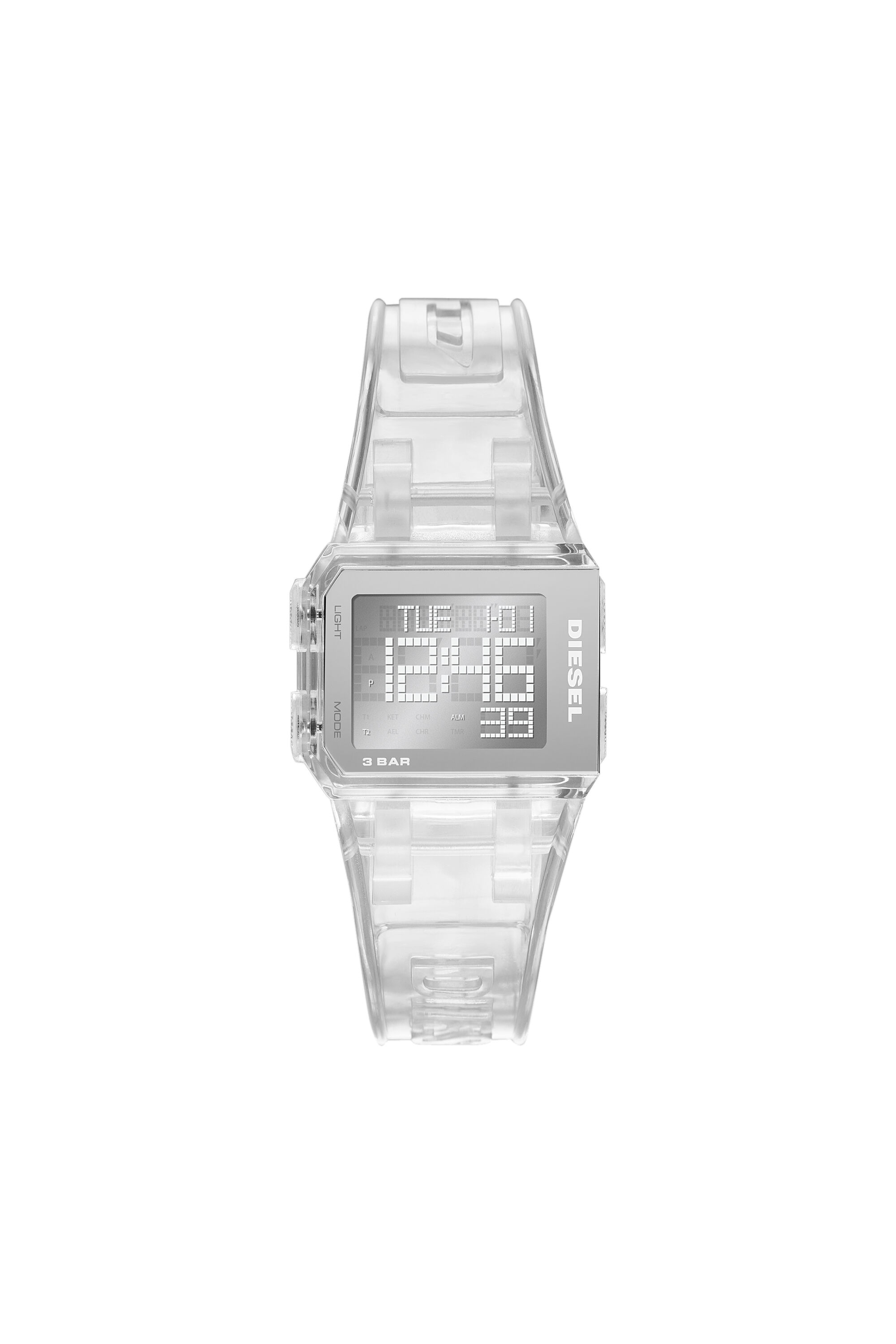 DZ1917: Montre Chopped numérique transparente | Diesel