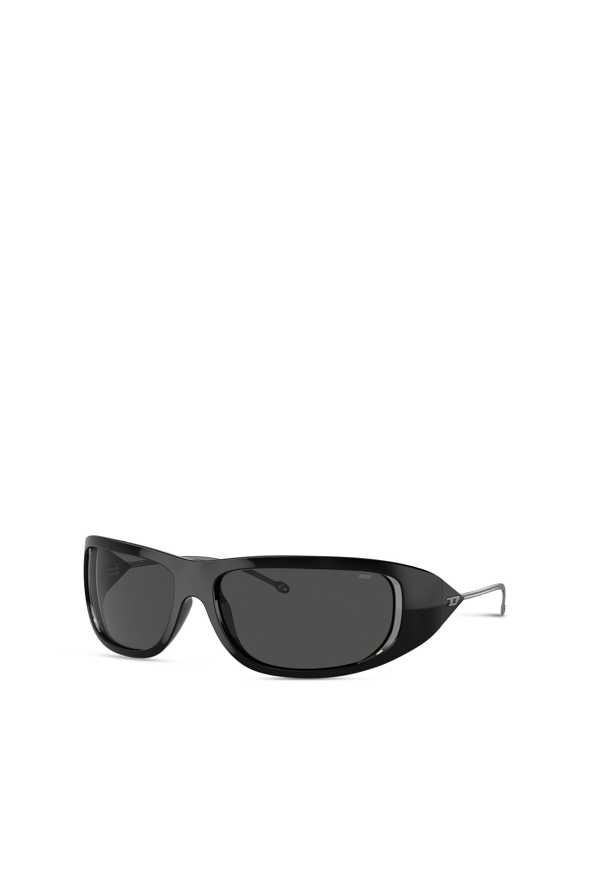Diesel - 0DL3001 SIZE 61, Lunettas de soleil de style enveloppant Mixte in Noir - 5