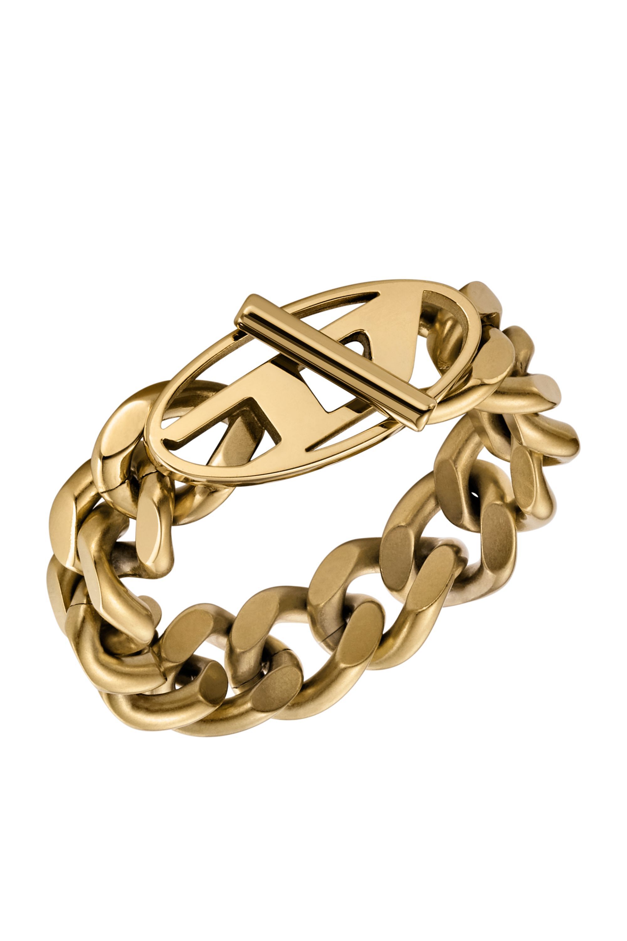 Diesel - DX1568710 JEWEL, Bague chaîne souple en acier inoxydable doré Mixte in Doré - 1