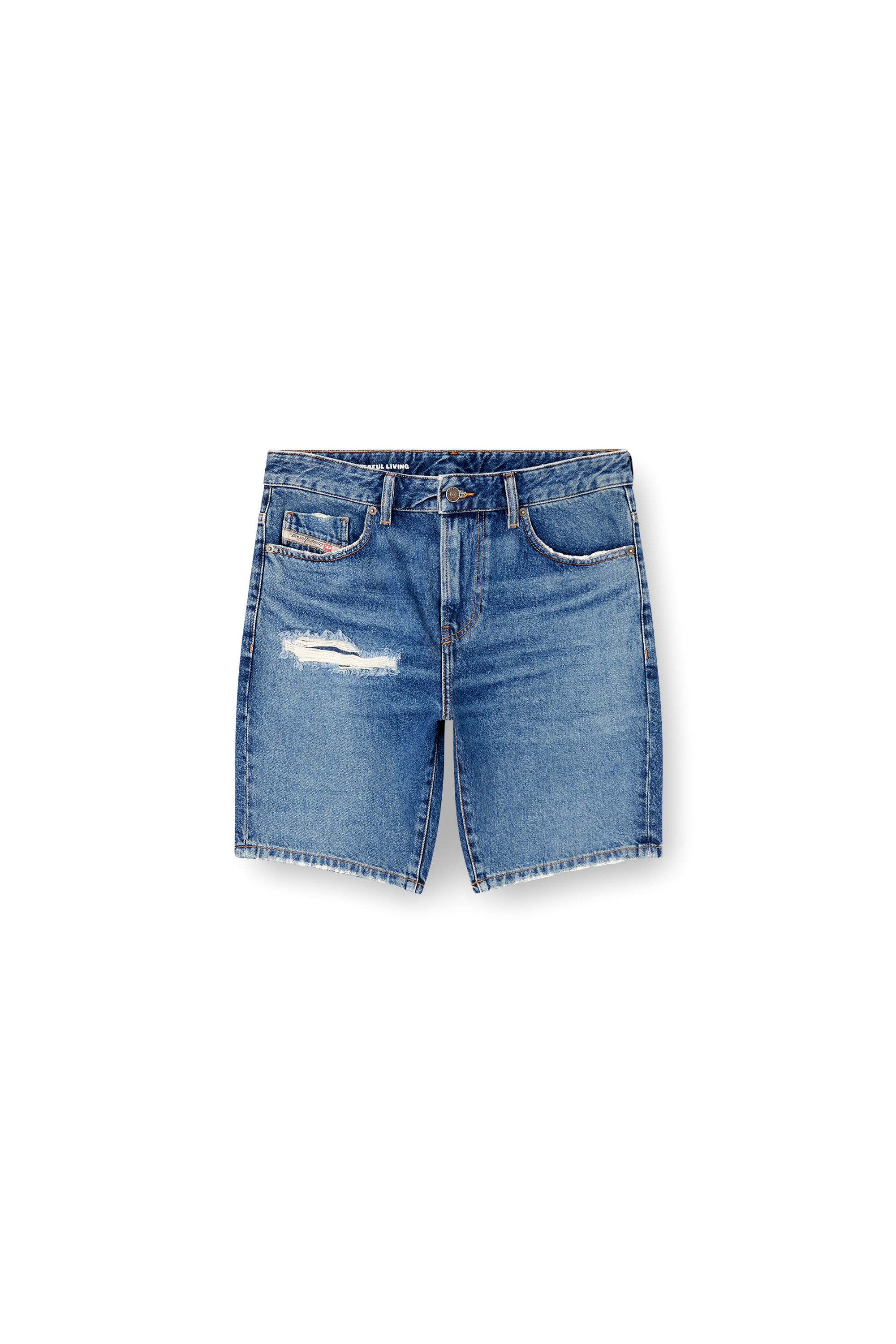 Diesel - D-FIN, Short slim en denim Homme in Bleu - 2