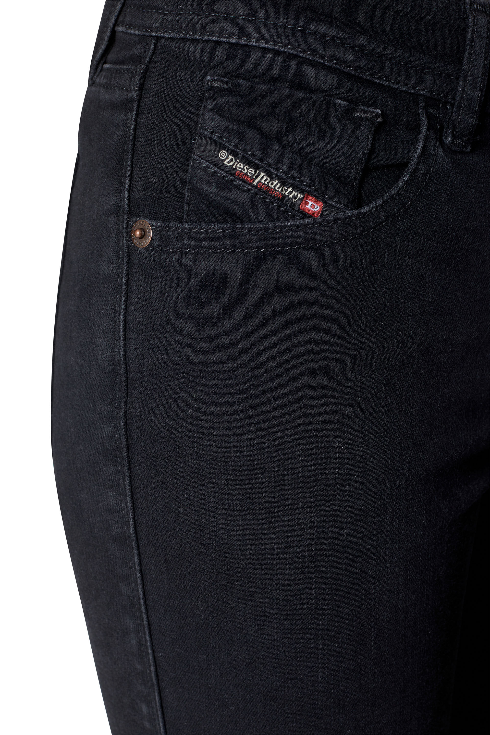 Diesel - 2018 SLANDY-LOW Z69VW Super skinny Jeans, Noir/Gris foncé - Image 6