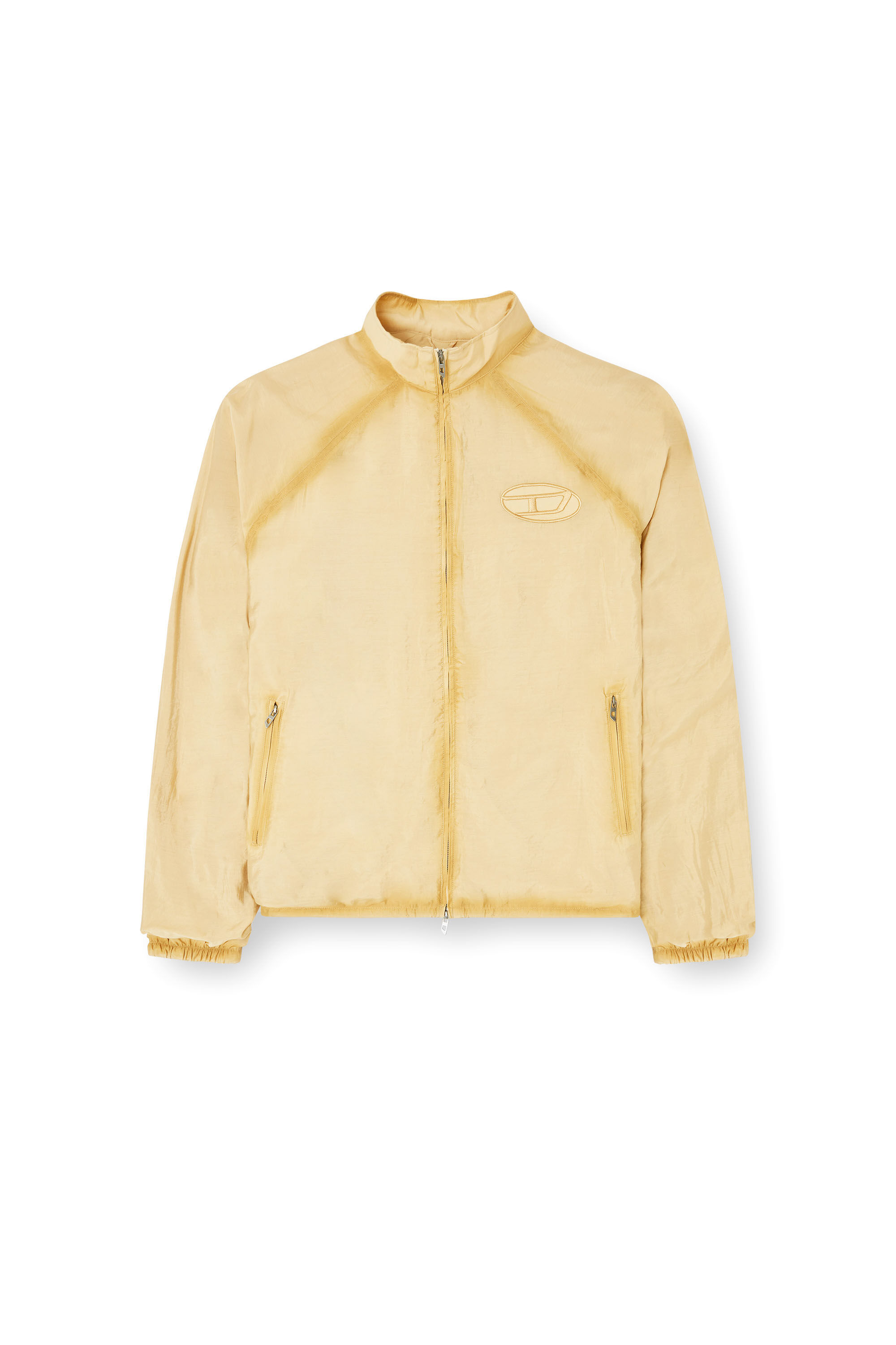 Diesel - J-HENRI-SOUVENIR, Veste de survêtement brodée style souvenir Homme in Beige - 2