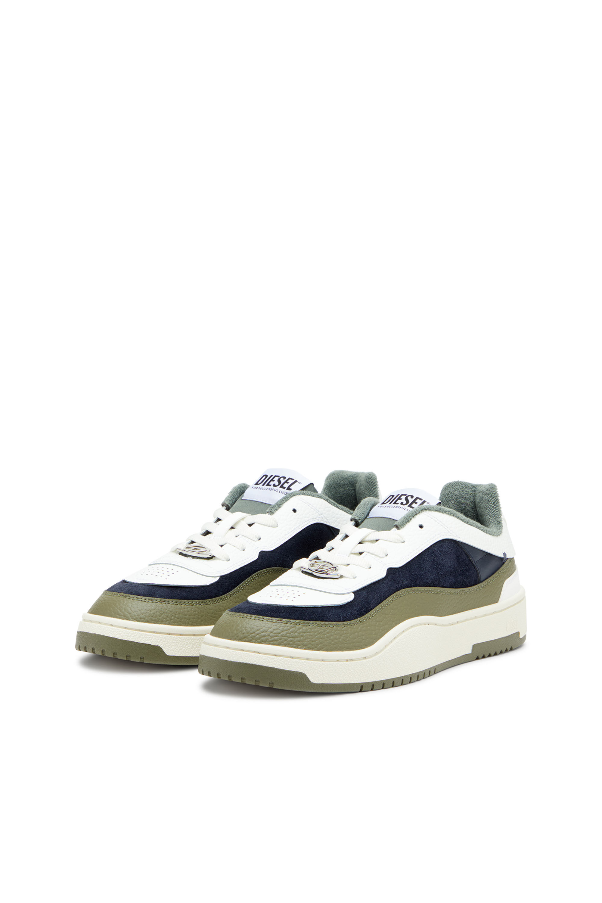 S-OVAL SKATE LOW, Blanc/Vert