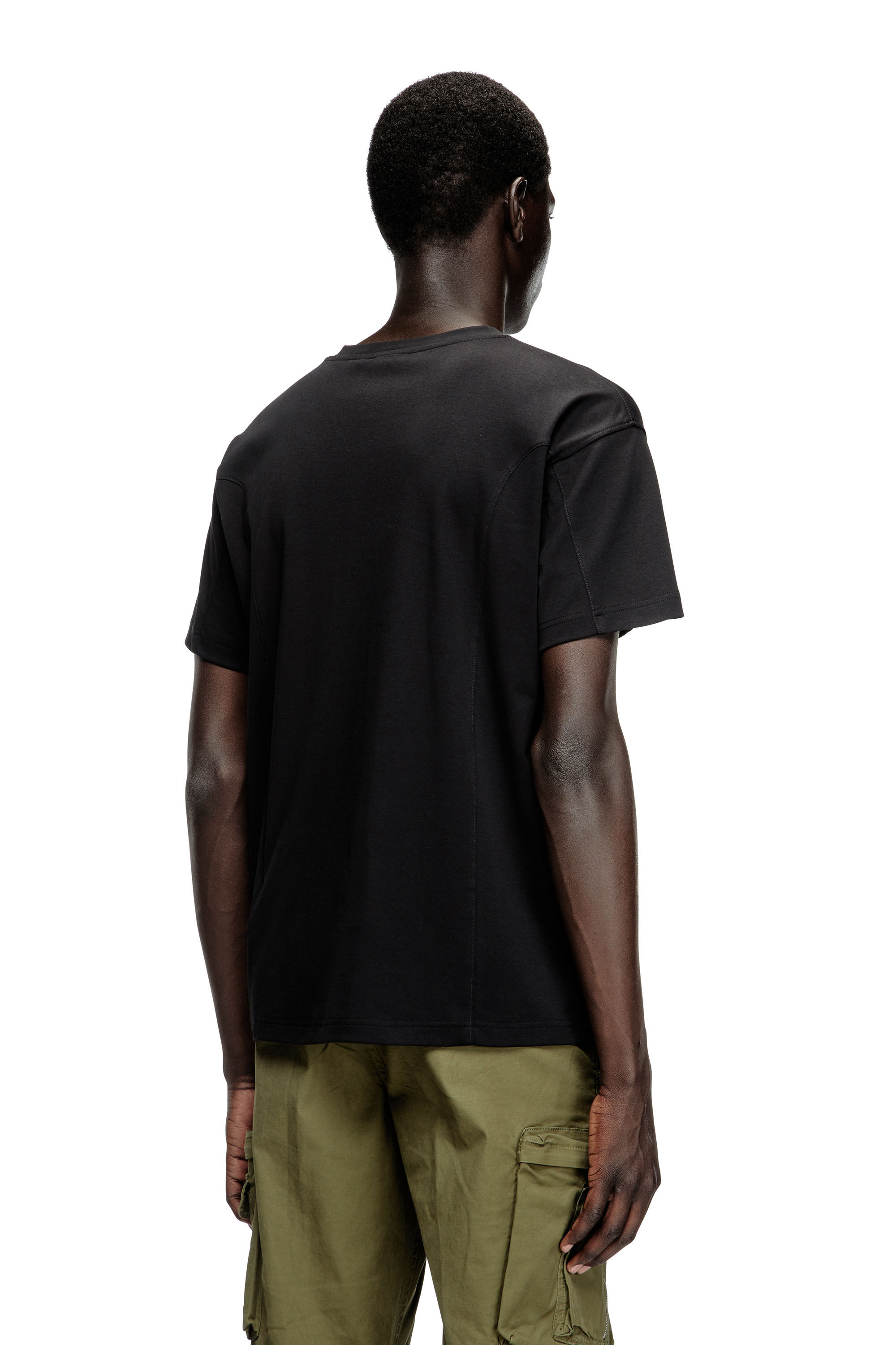 Diesel - T-NORM-INT, T-shirt à manches courtes avec empiècements Homme in ToBeDefined - 4