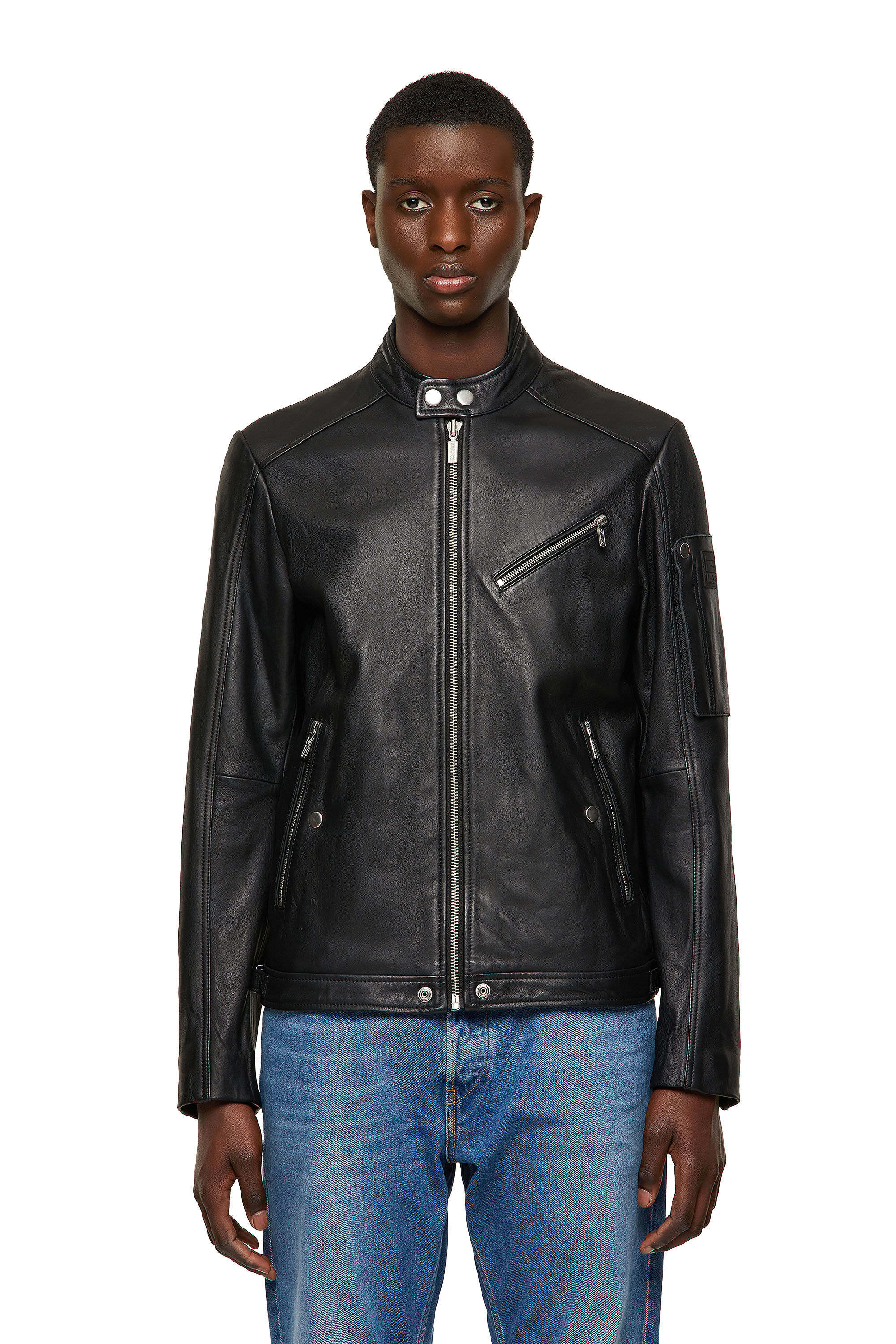 Veste en cuir diesel femme