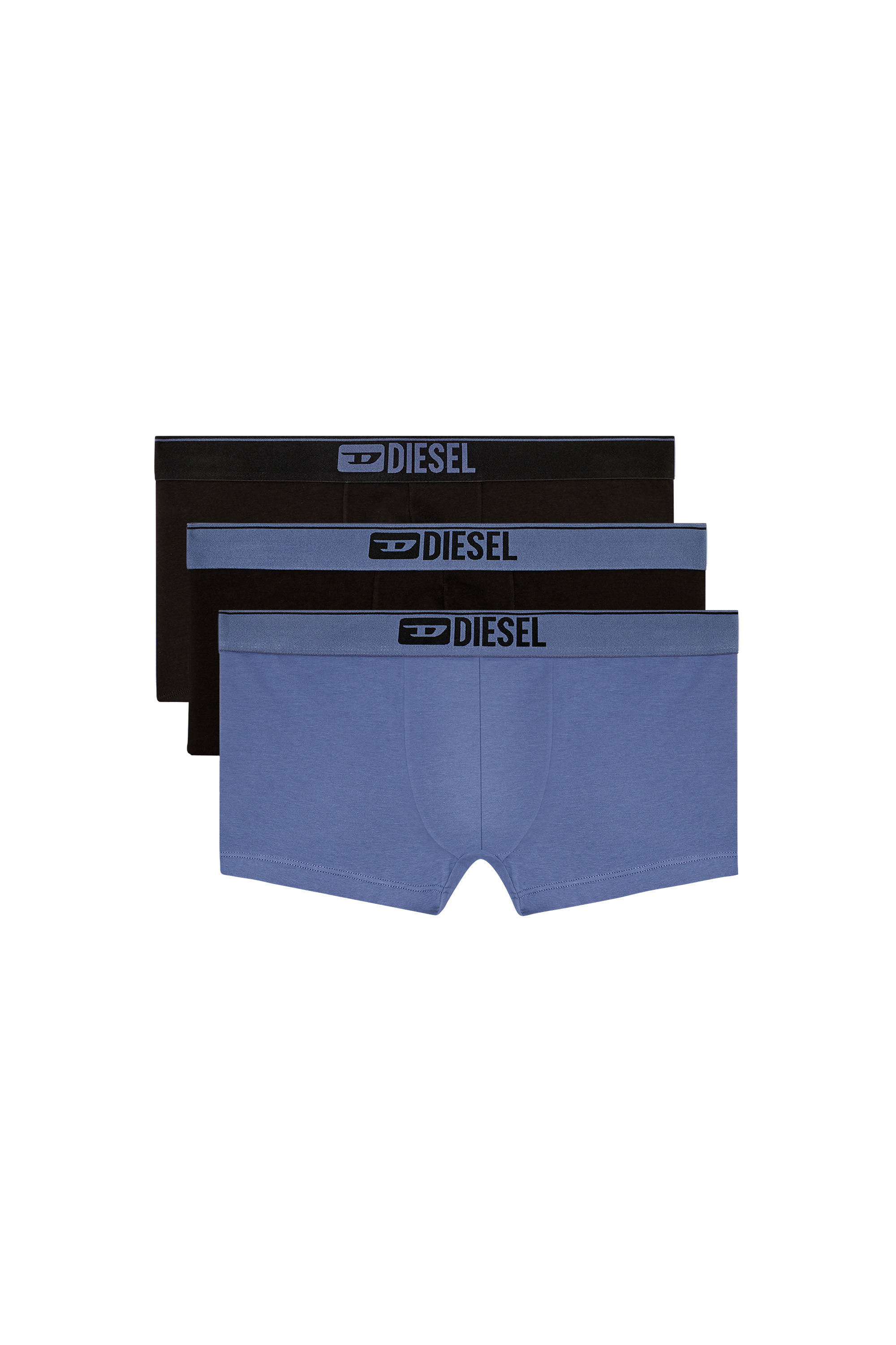 Diesel - UMBX-DAMIENTHREEPACK, Lot de trois boxers couleur unie Homme in Noir - 2