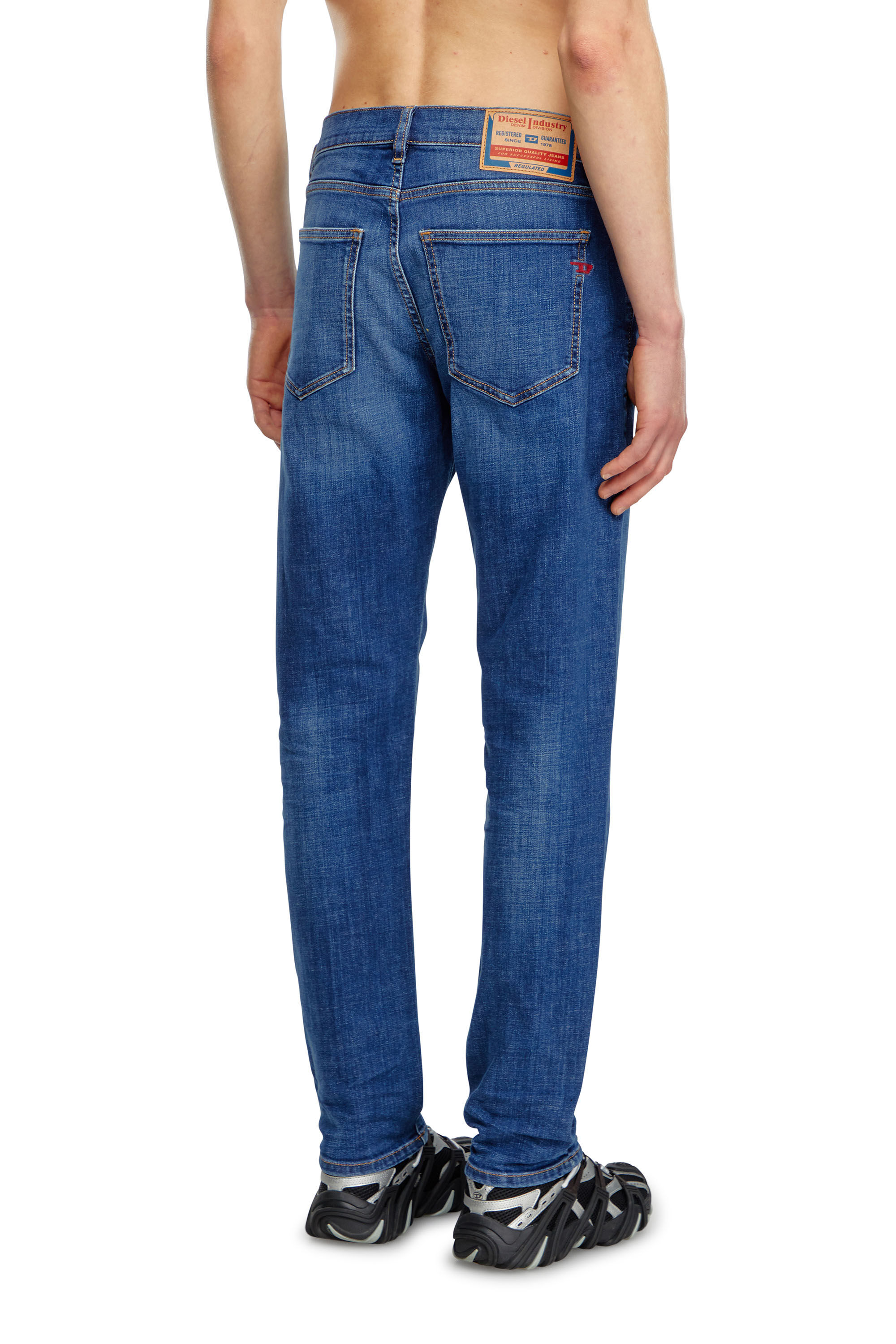 Diesel - Man Slim Jeans 2019 D-Strukt 09K04, Medium blue - Image 4