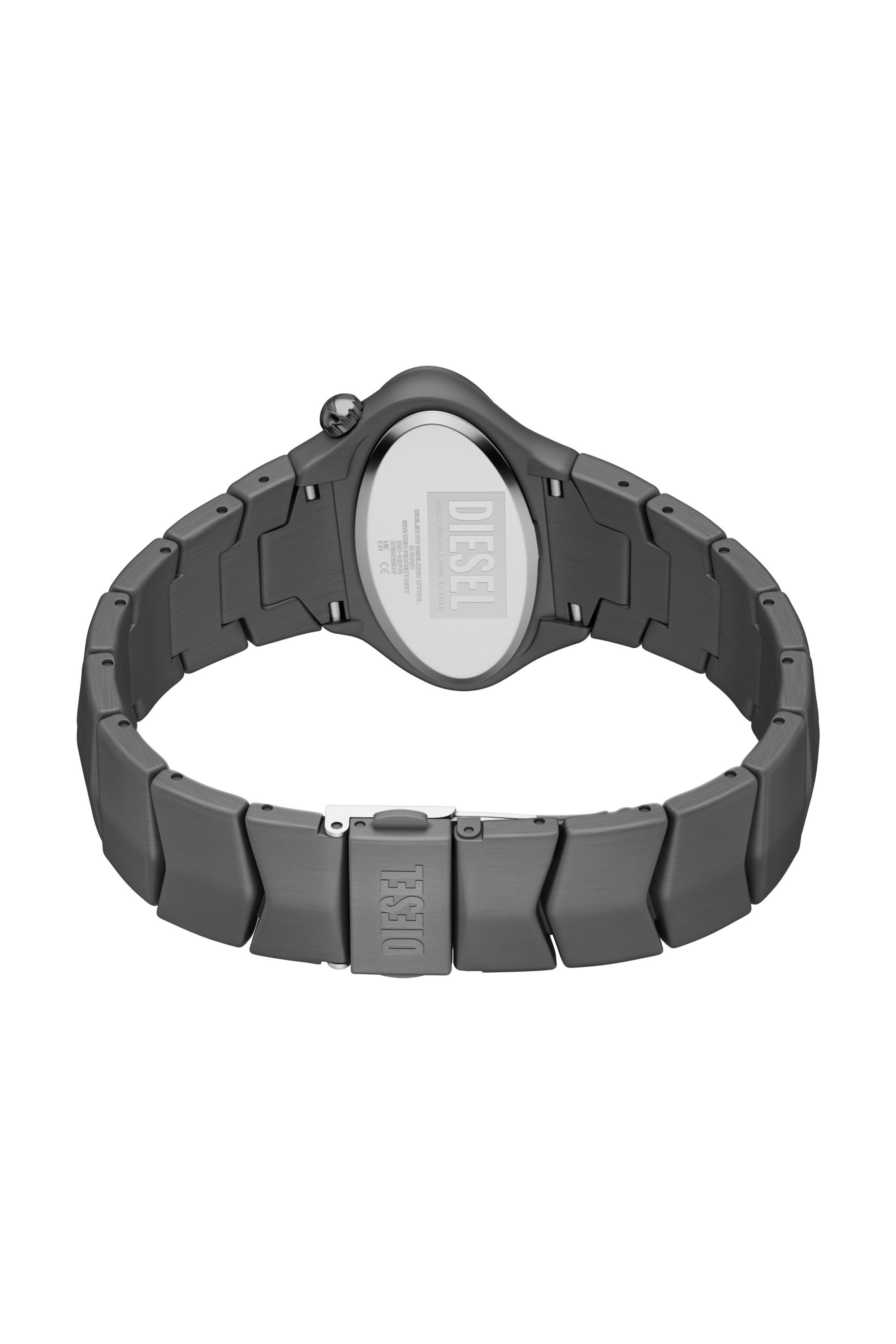 Diesel - DZ2241 WATCH, D-Rush montre en acier inoxydable gunmetal Homme in Gris - 5