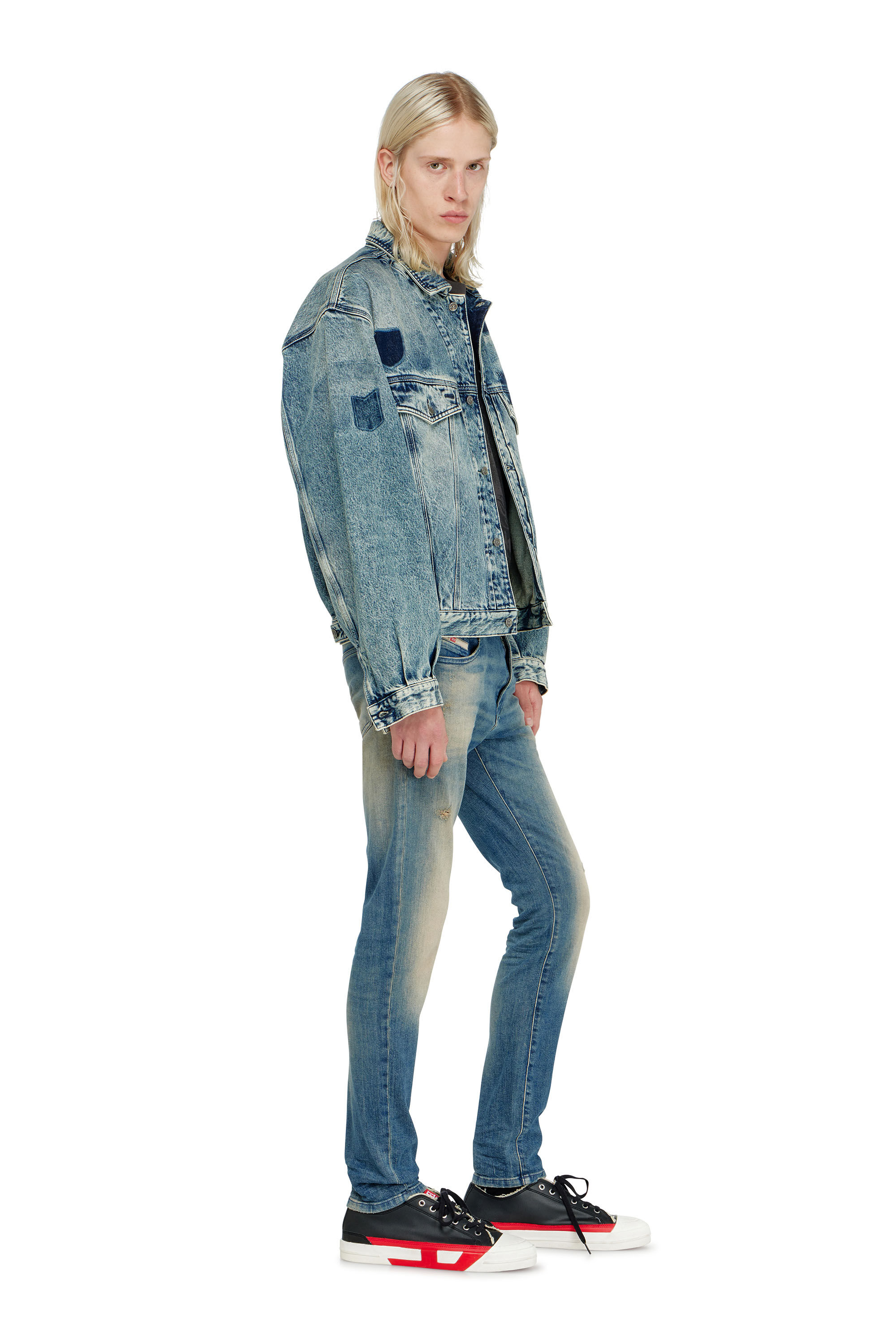 Diesel - Slim Jeans 2019 D-Strukt 0KBBW Homme, Bleu moyen - Image 2