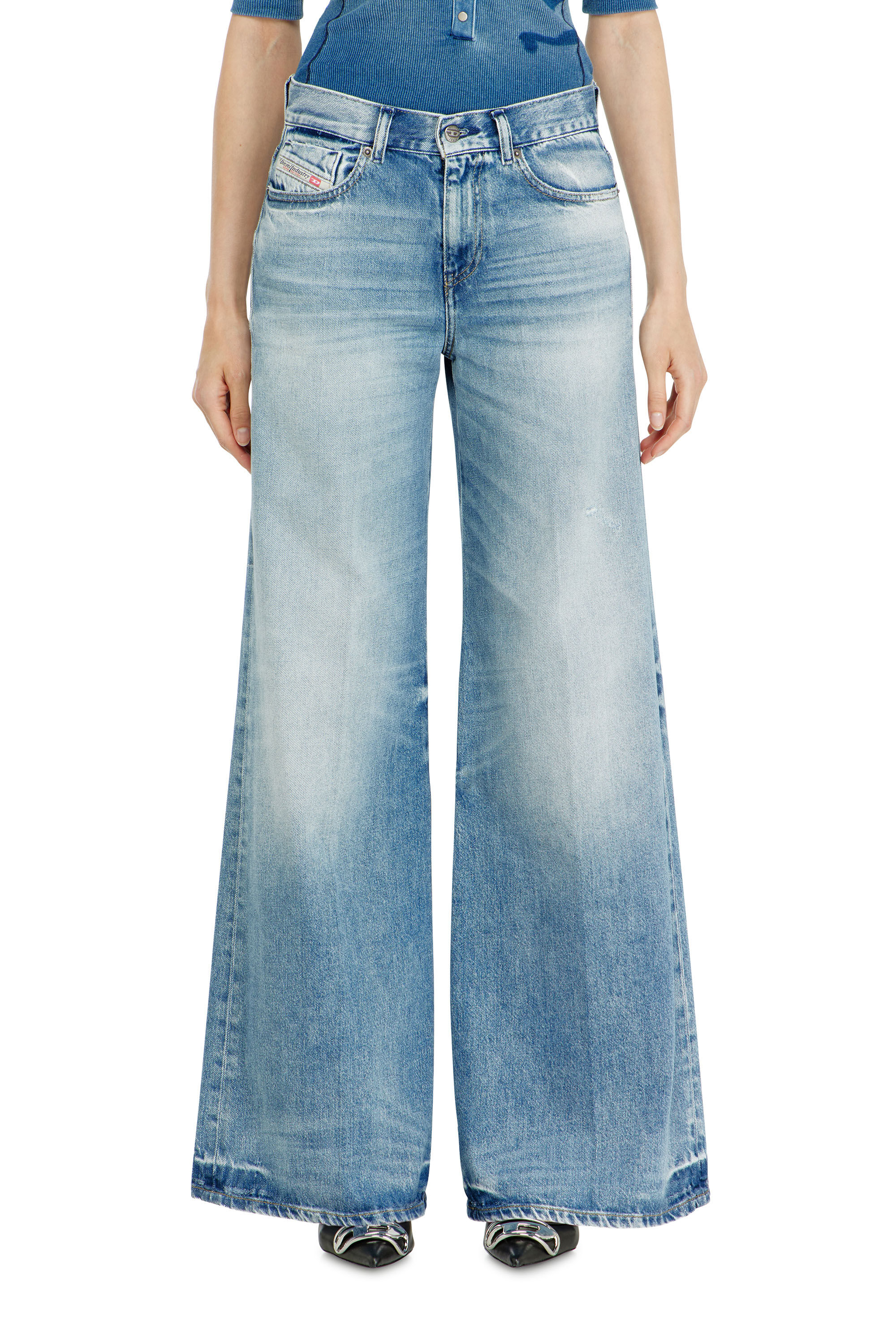 Diesel - Flare Jeans 1978 D-Akemi 09M07 Femme, Bleu Clair - Image 4