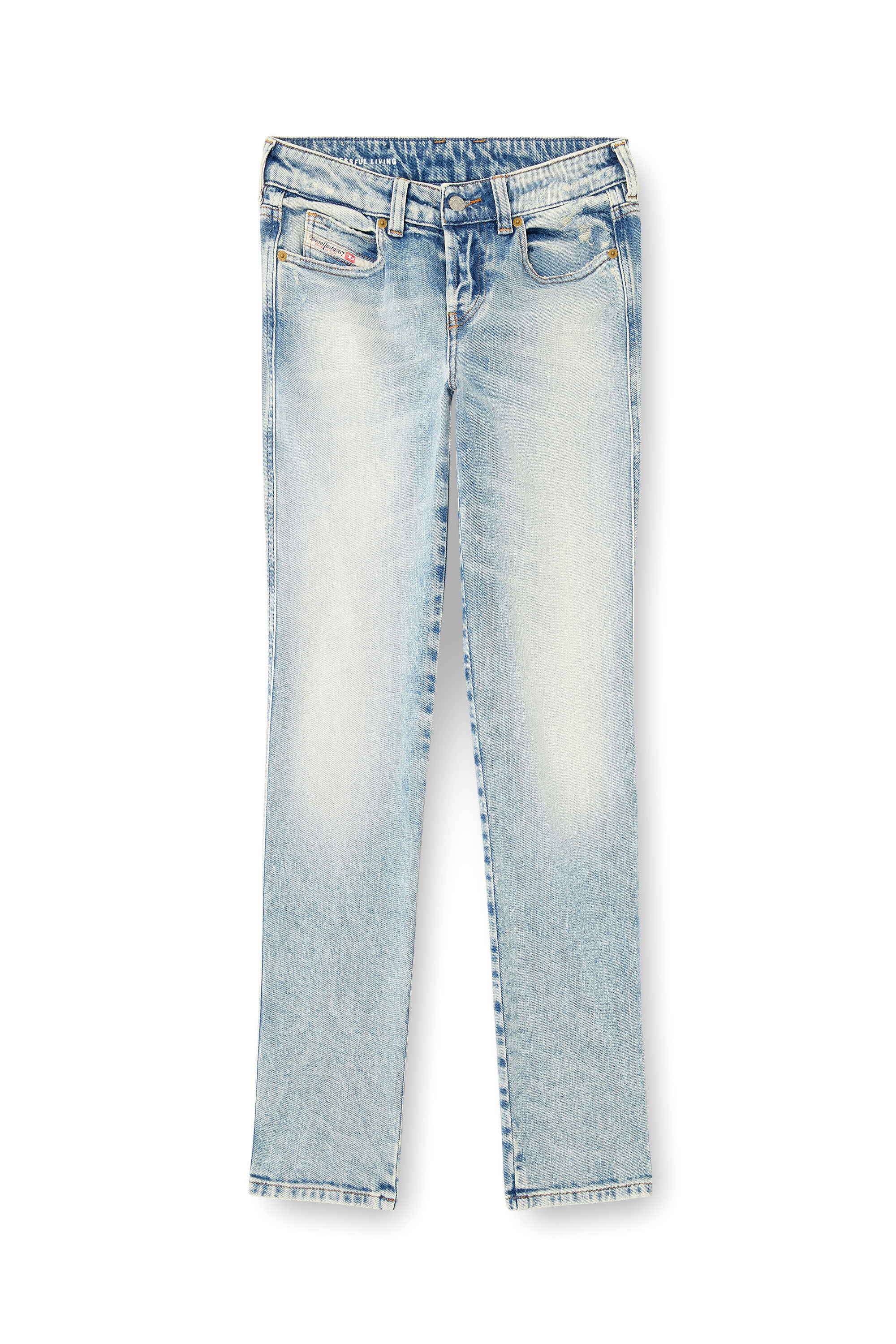 Diesel - Slim Jeans 1992 D-Jiann 09M21 Femme, Bleu Clair - Image 2